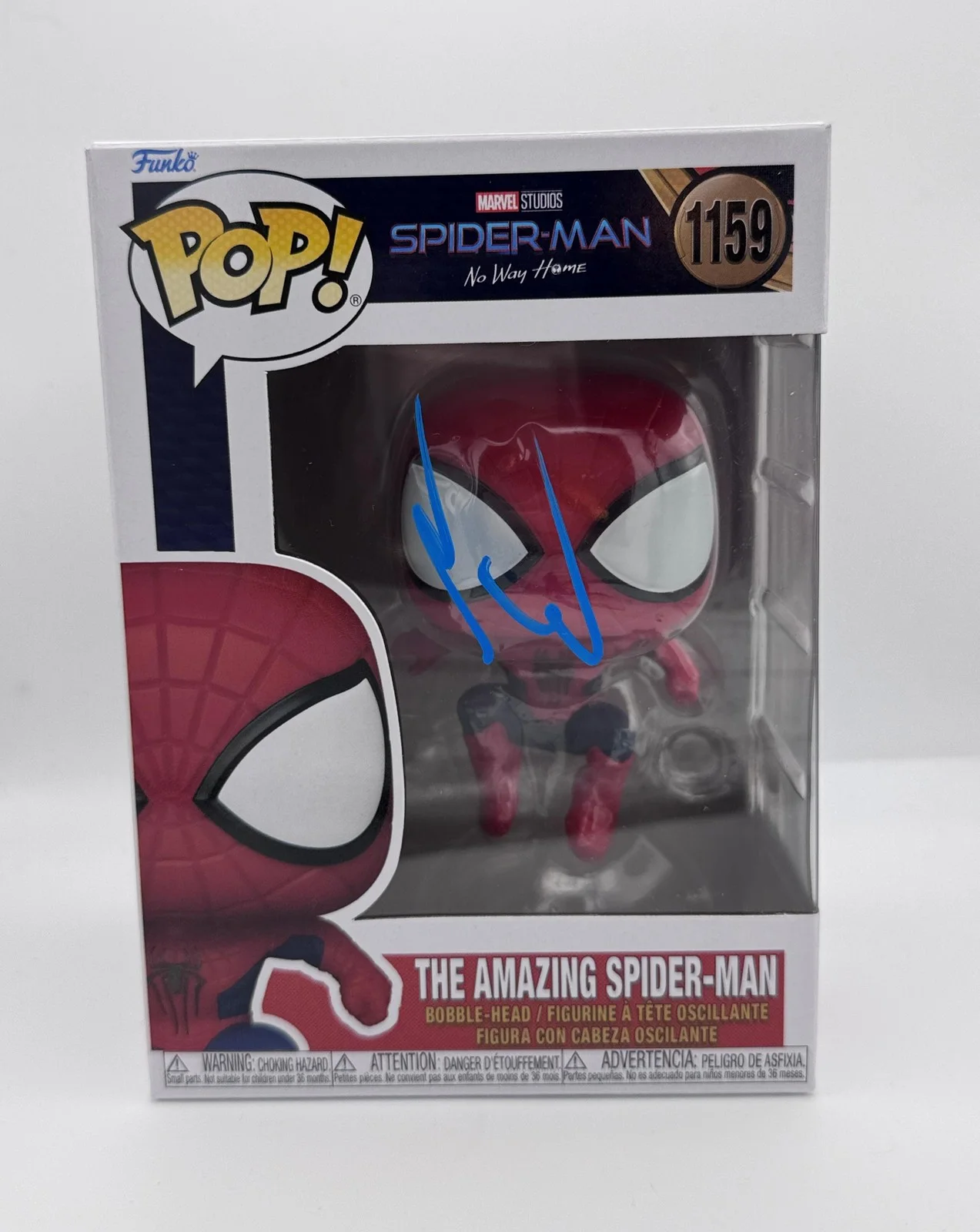 Andrew Garfield — Andrew Garfield "No Way Home" SIGNED 'Amazing Spider-Man' 1159 Funko Pop B ACOA, изображение 2