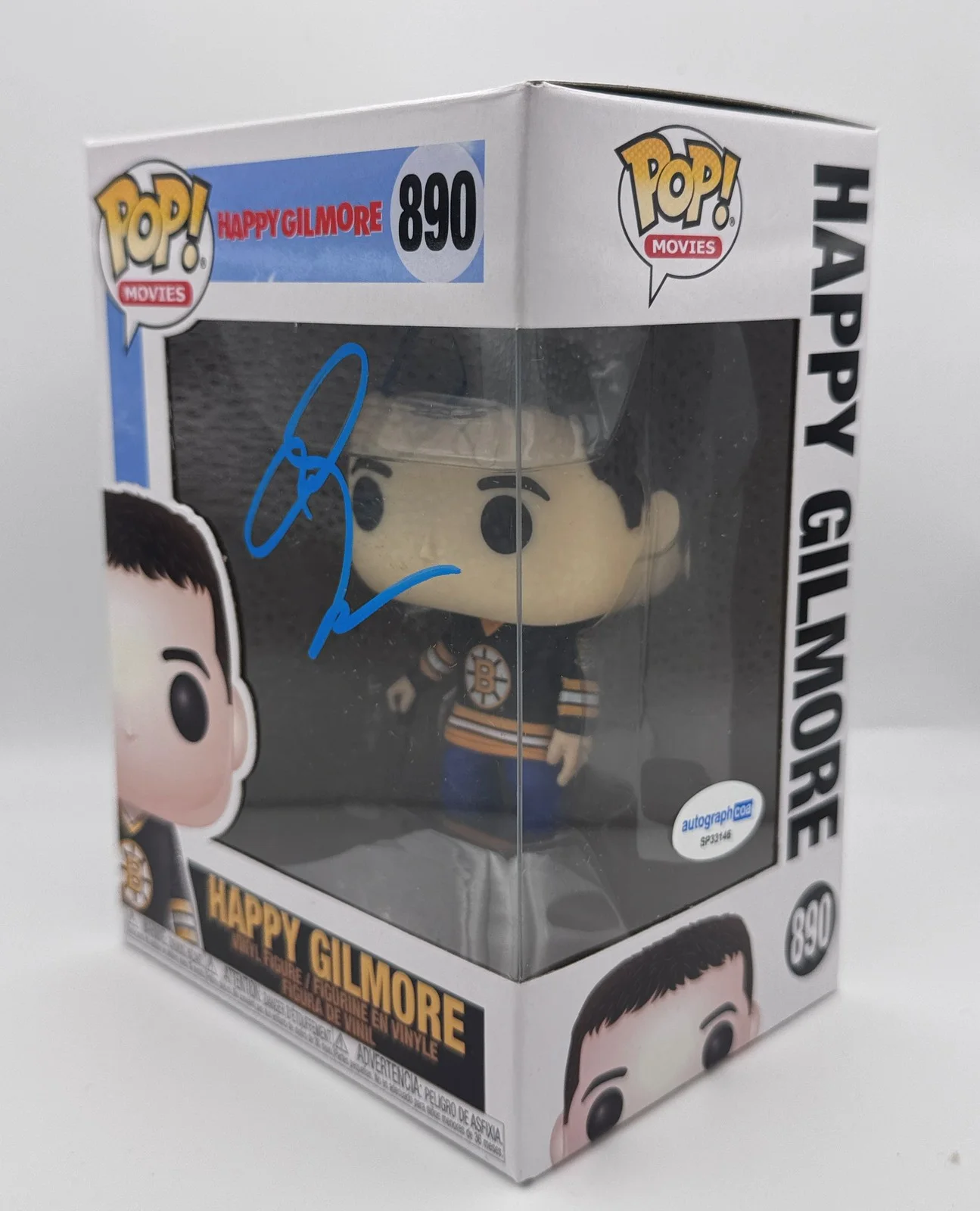 Adam Sandler — Adam Sandler "Happy Gilmore" AUTOGRAPH Signed 890 Funko Pop Vinyl Figure ACOA, изображение 2