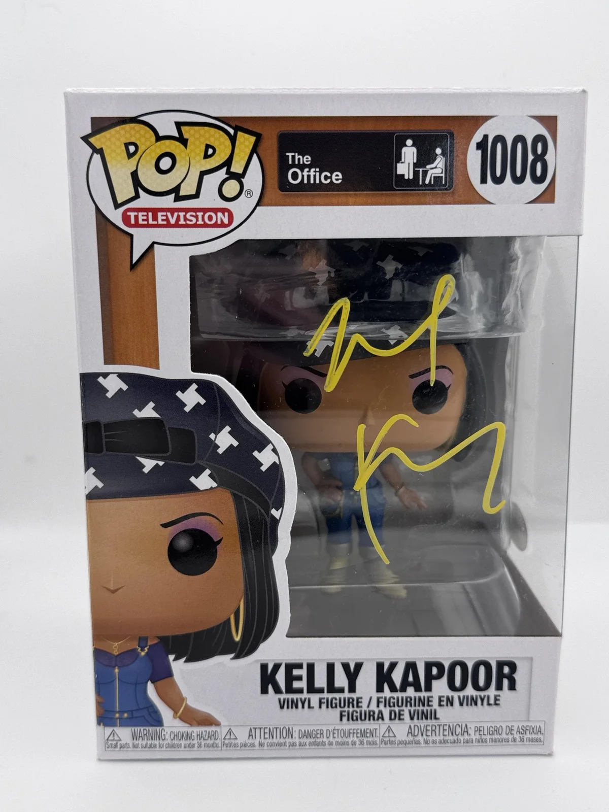 Mindy Kaling — Mindy Kaling "The Office" AUTOGRAPH Signed 'Kelly Kapoor' 1008 Funko Pop ACOA, изображение 2