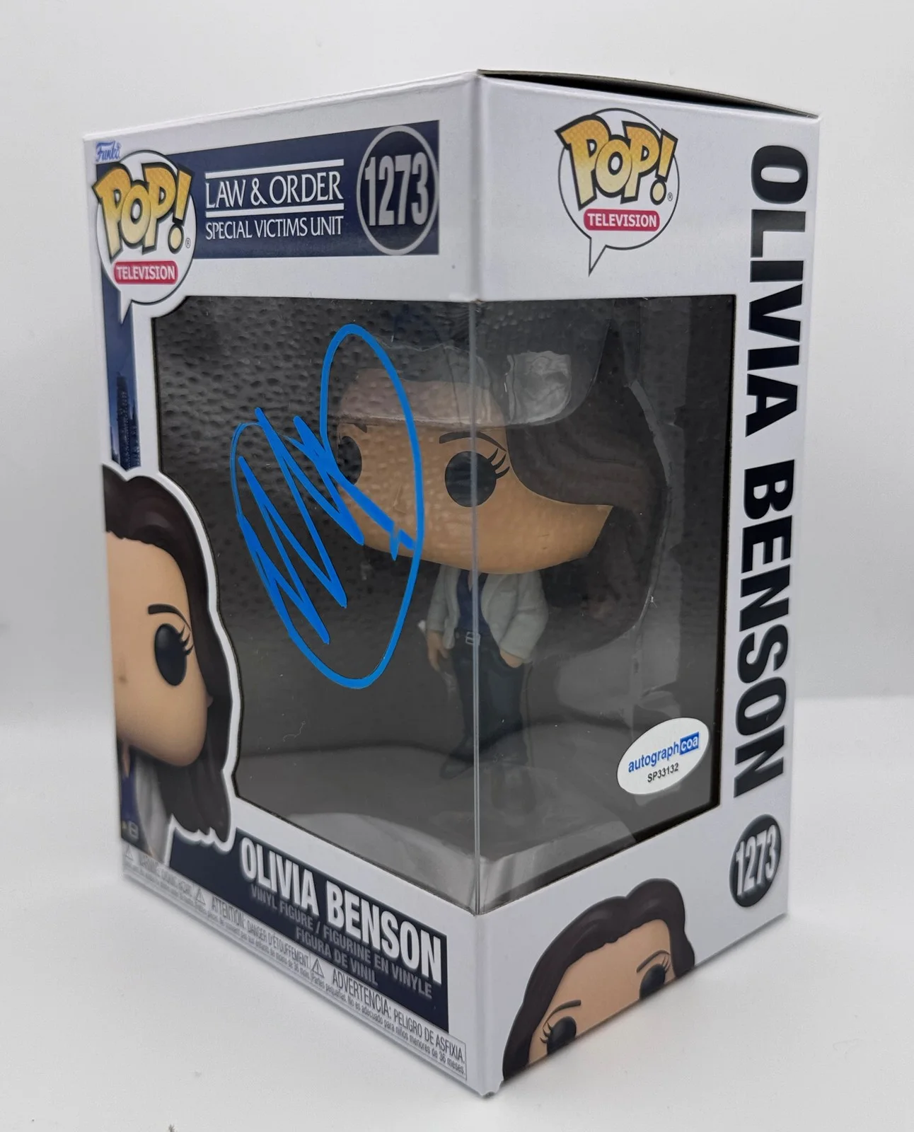 Mariska Hargitay — Mariska Hargitay "Law & Order: SVU" SIGNED 'Olivia Benson' 1273 Funko Pop B ACOA, изображение 2
