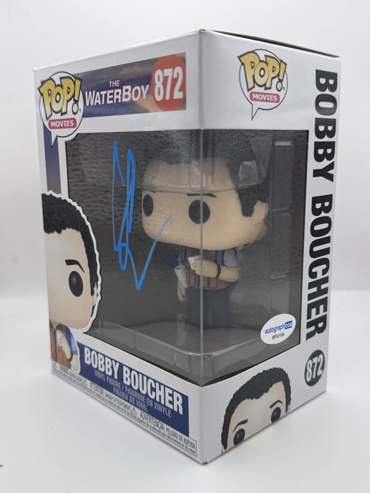 Adam Sandler — Adam Sandler "The Waterboy" AUTOGRAPH Signed 'Bobby Boucher' 872 Funko Pop ACOA, изображение 2