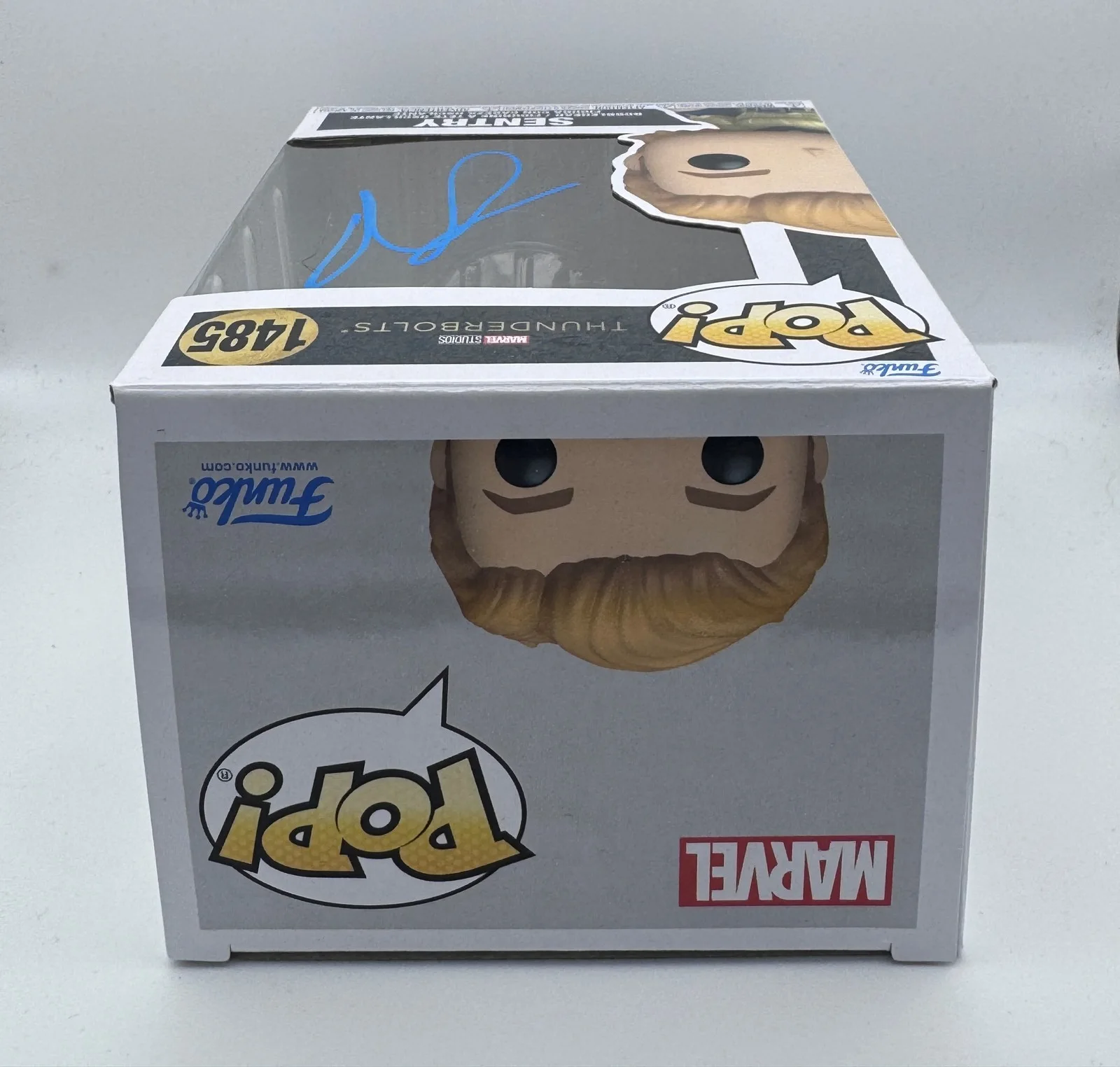 Lewis Pullman — Lewis Pullman "Thunderbolts" AUTOGRAPH Signed 'Sentry' 1485 Funko Pop B ACOA, image 3