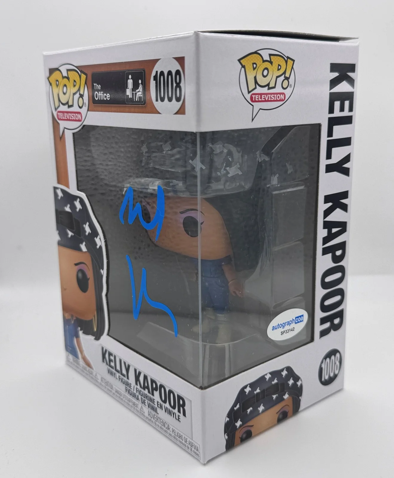 Mindy Kaling — Mindy Kaling "The Office" AUTOGRAPH Signed 'Kelly Kapoor' 1008 Funko Pop B ACOA, image 2