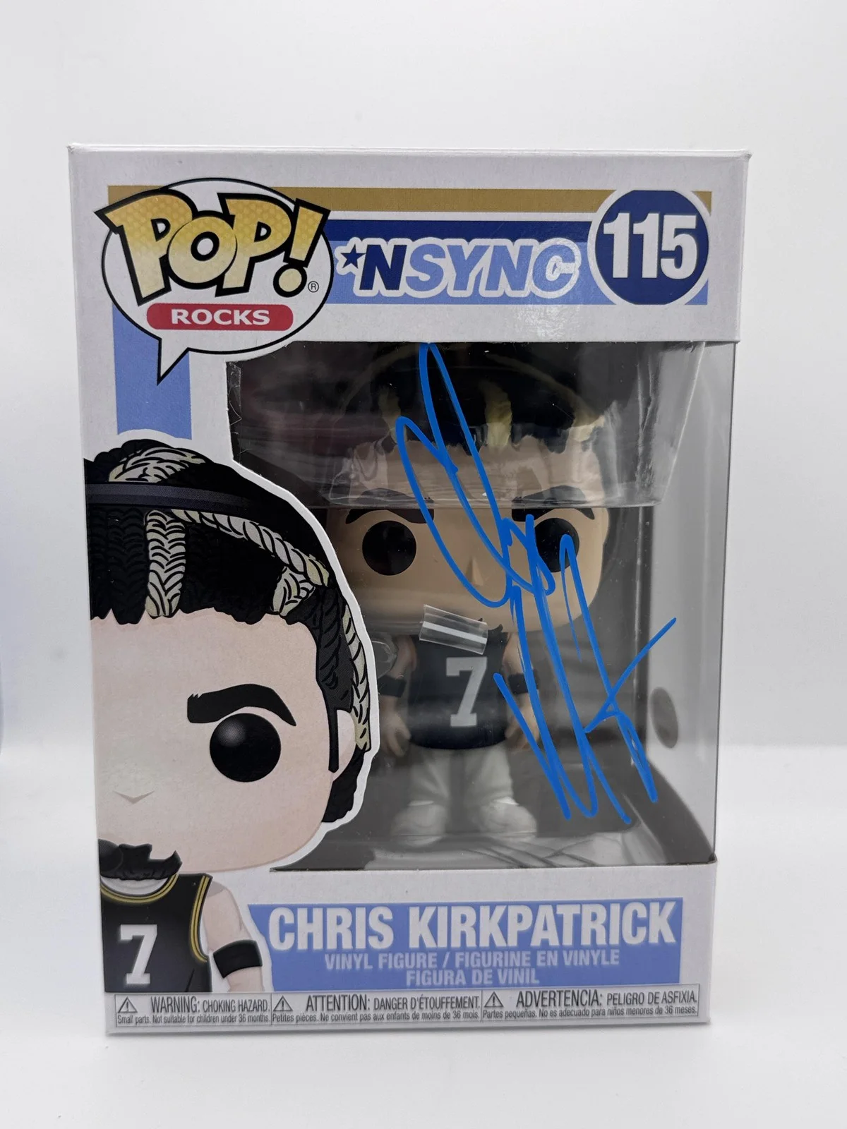 Chris Kirkpatrick — Chris Kirkpatrick *NSYNC Autograph SIGNED Rocks 115 Funko Pop Vinyl Figure ACOA