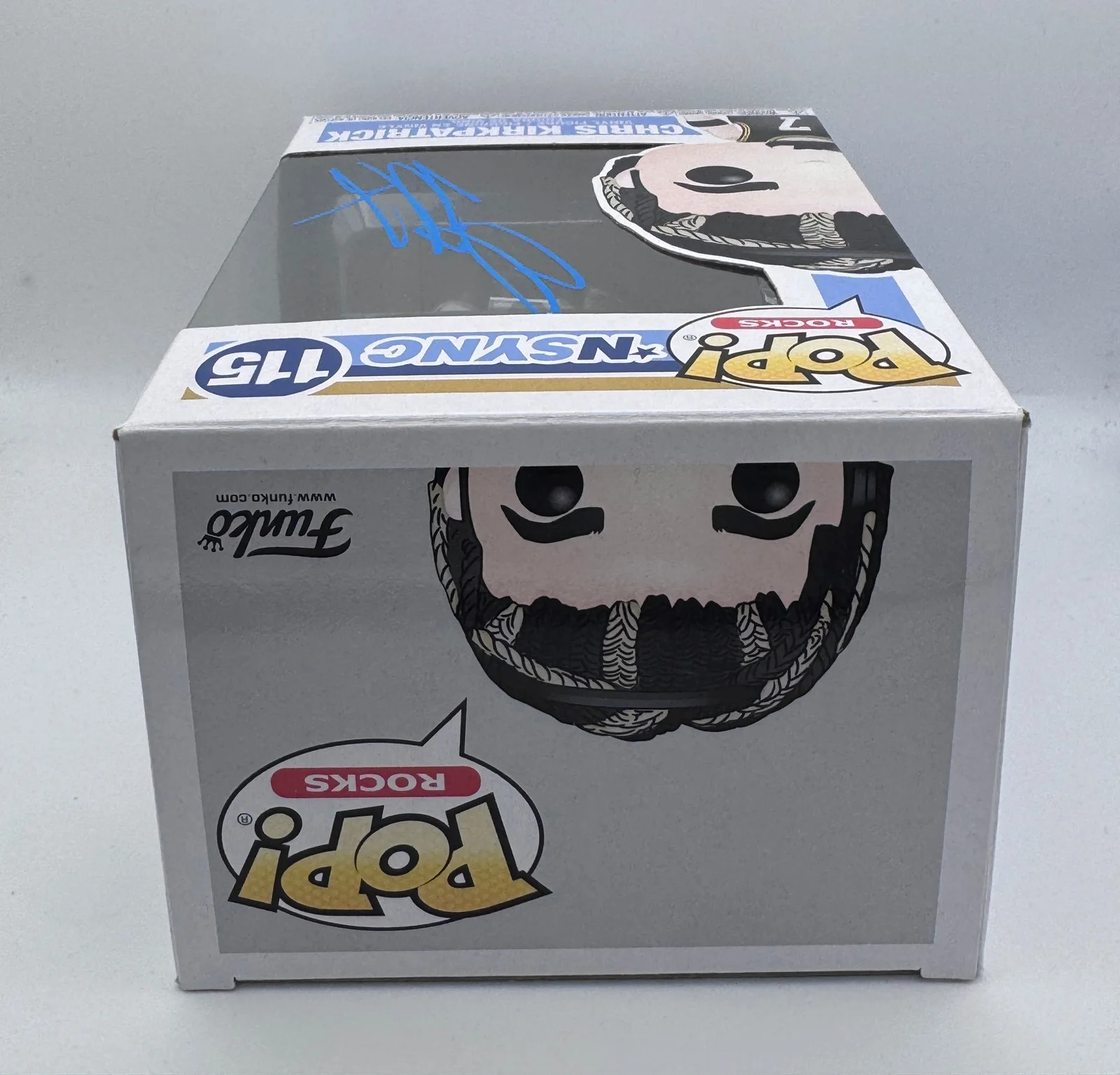 Chris Kirkpatrick — Chris Kirkpatrick *NSYNC Autograph SIGNED Rocks 115 Funko Pop Vinyl Figure ACOA, изображение 3