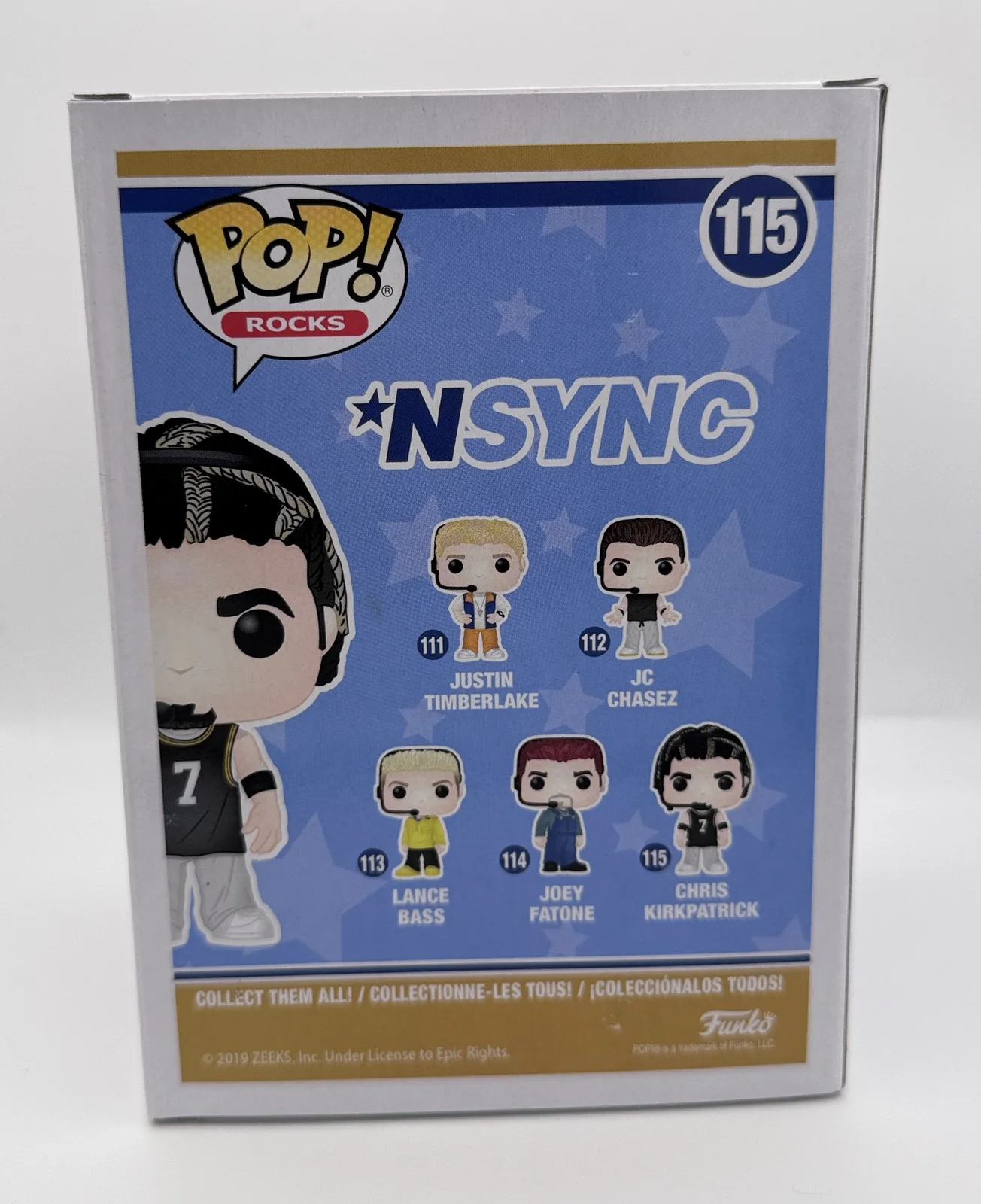 Chris Kirkpatrick — Chris Kirkpatrick *NSYNC Autograph SIGNED Rocks 115 Funko Pop Vinyl Figure ACOA, изображение 4