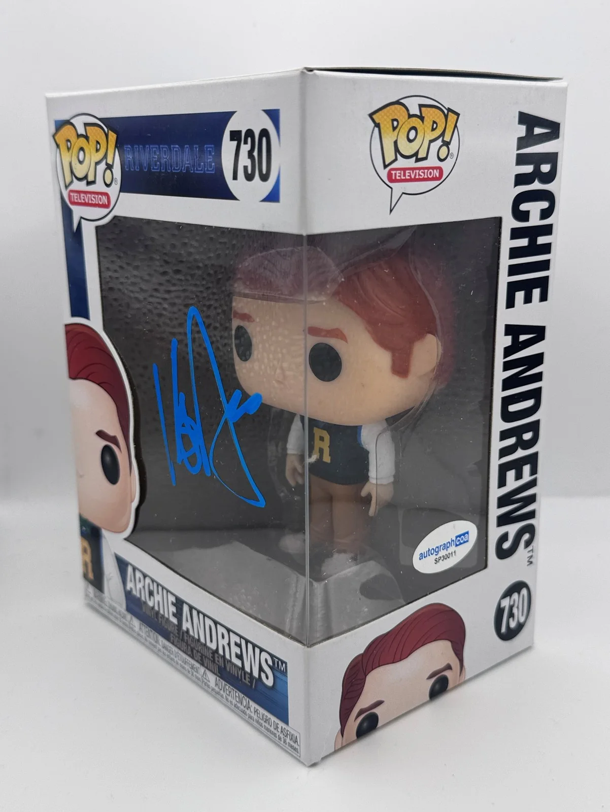 KJ Apa — KJ Apa "Riverdale" AUTOGRAPH Signed 'Archie Andrews' 730 Funko Pop Figure ACOA, изображение 2