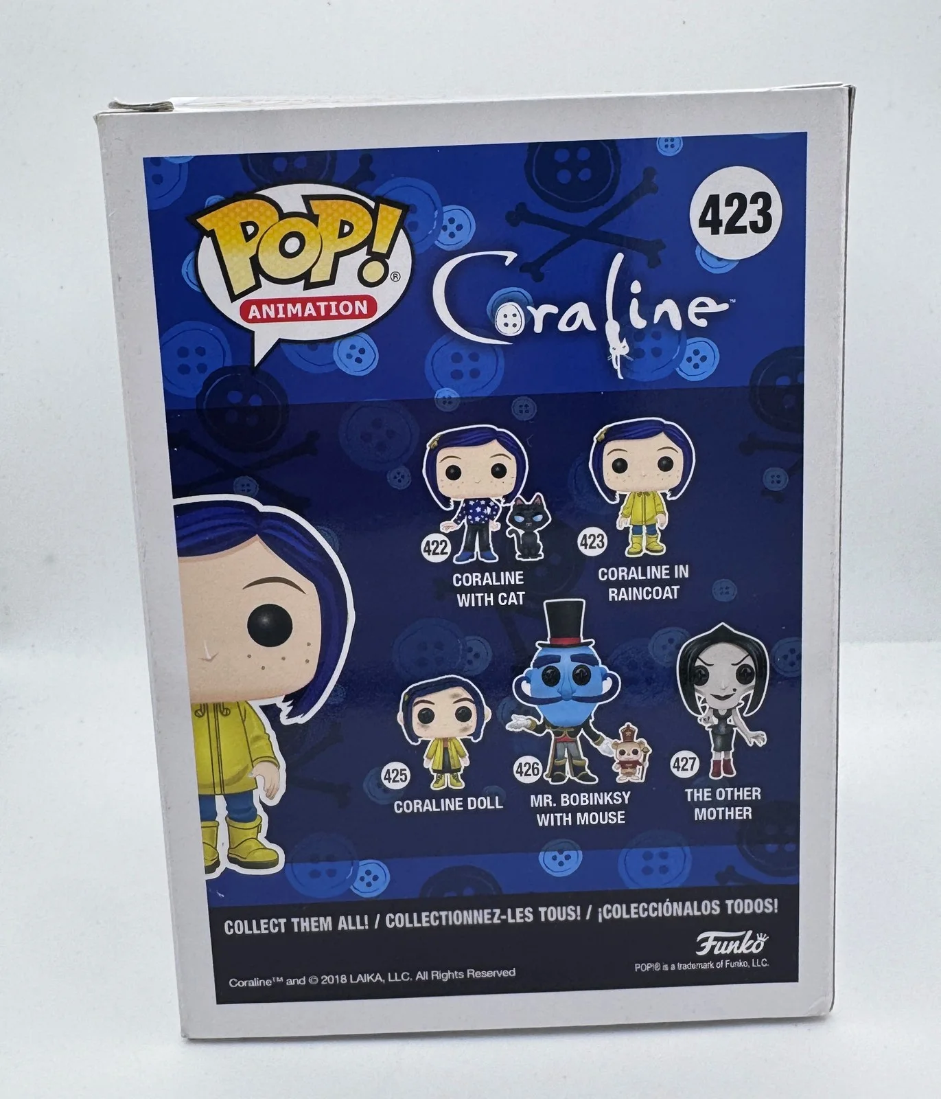 Dakota Fanning — Dakota Fanning "Coraline" AUTOGRAPH Signed 'In Raincoat' 423 Funko Pop ACOA, изображение 4