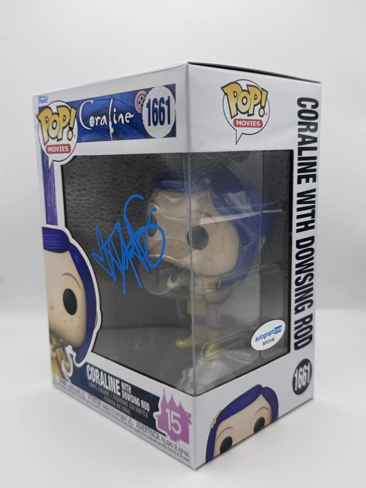 Dakota Fanning — Dakota Fanning "Coraline" AUTOGRAPH Signed 'Dowsing Rod' 1661 Funko Pop ACOA, изображение 2