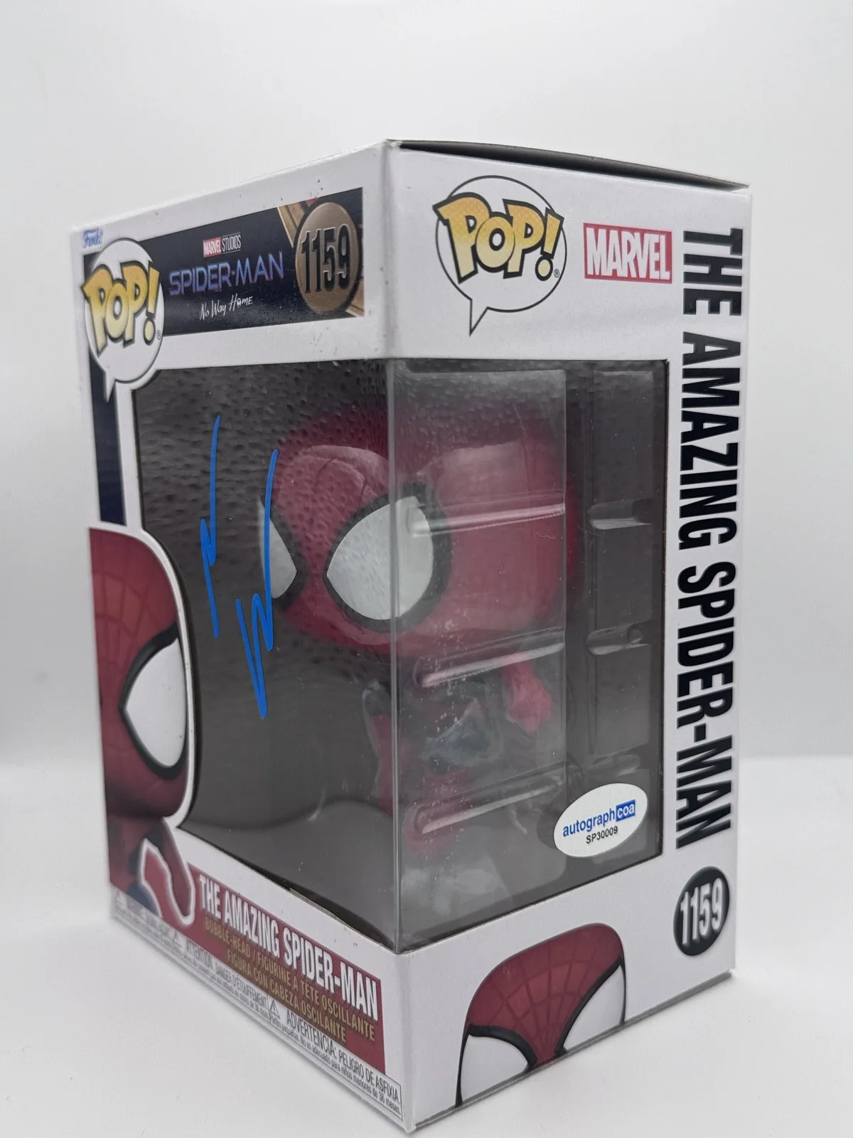 Andrew Garfield — Andrew Garfield "No Way Home" SIGNED 'Amazing Spider-Man' 1159 Funko Pop C ACOA, image 2