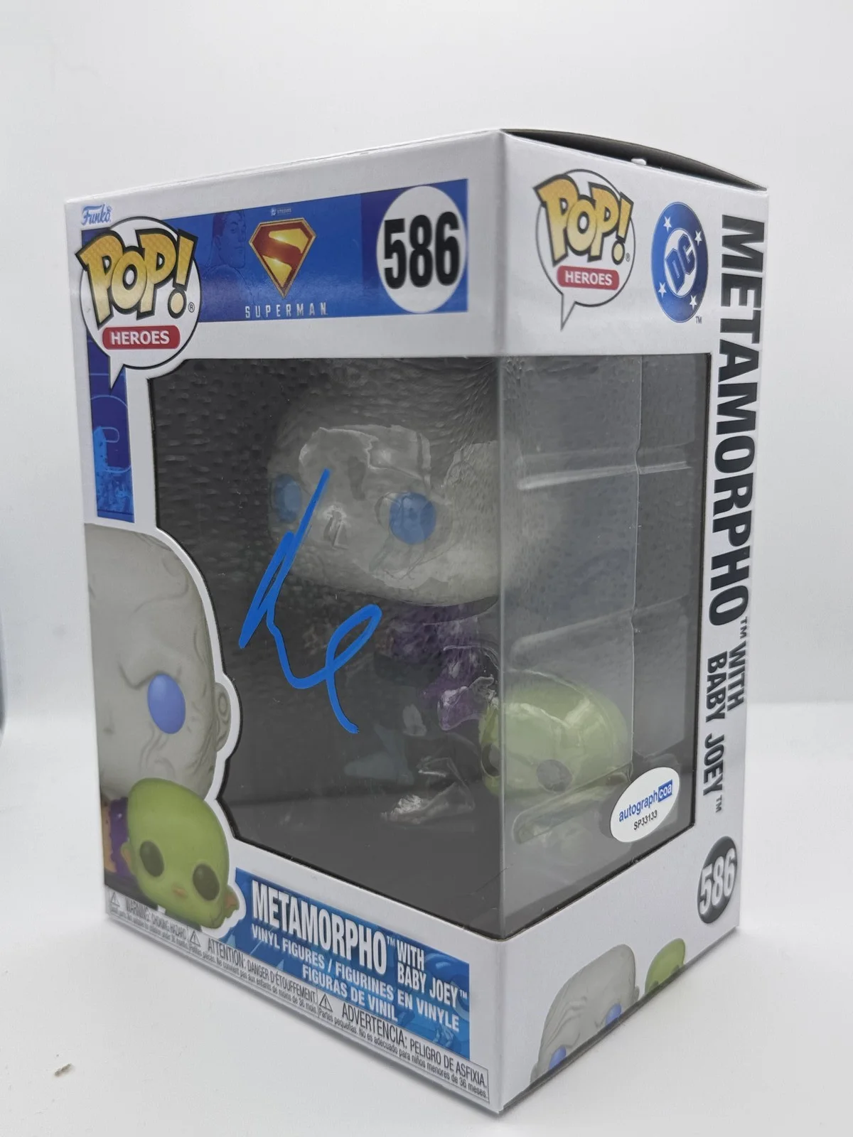 Anthony Carrigan — Anthony Carrigan "Superman" AUTOGRAPH Signed 'Metamorpho' 586 Funko Pop B ACOA, изображение 2