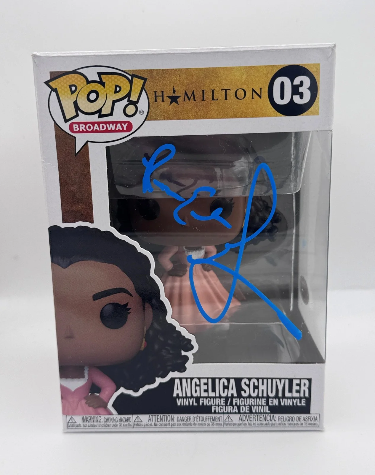 Renee Elise Goldsberry — Renee Elise Goldsberry "Hamilton" SIGNED 'Angelica Schuyler' 03 Funko Pop ACOA