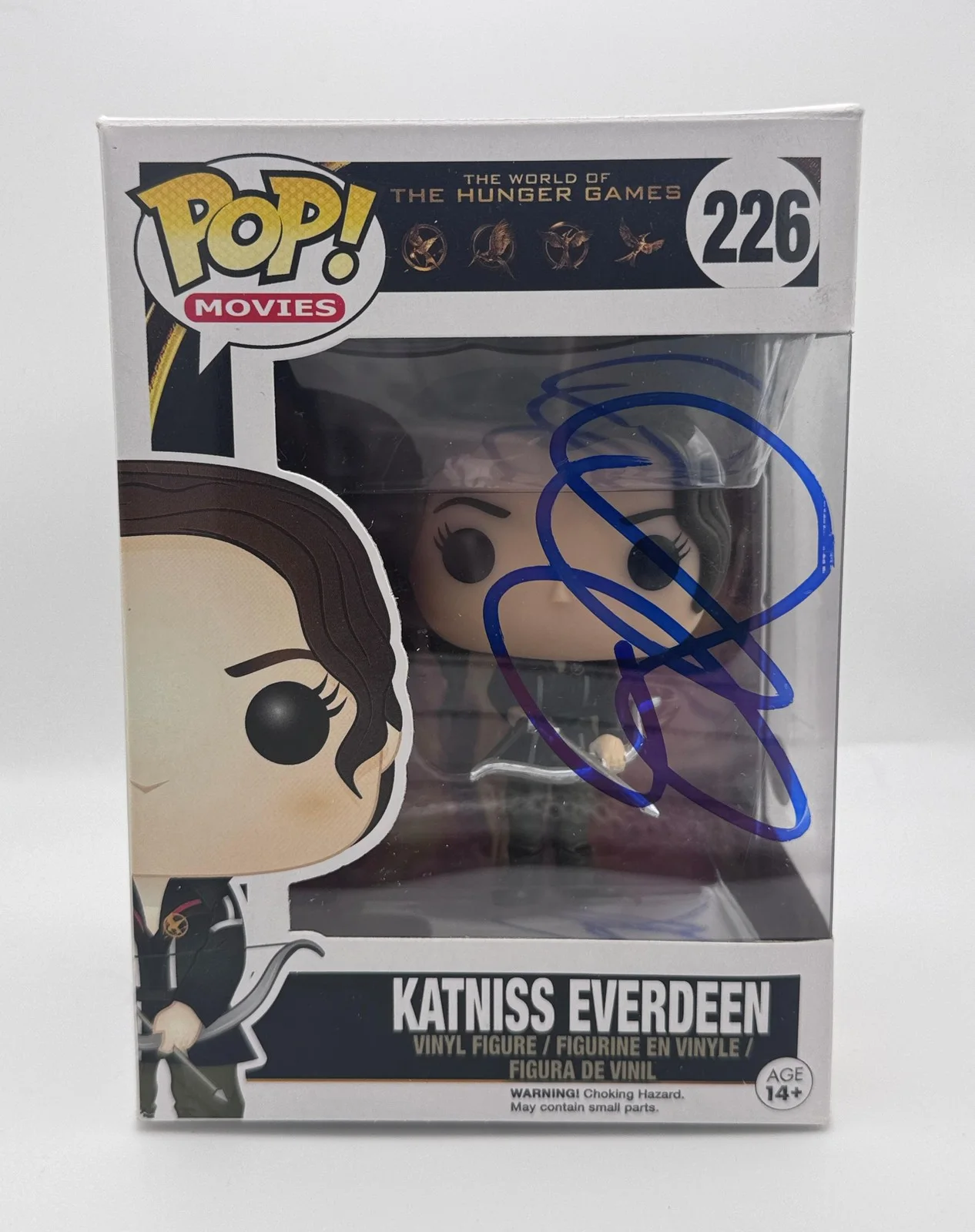 Jennifer Lawrence — Jennifer Lawrence "Hunger Games" SIGNED 'Katniss Everdeen' 226 Funko Pop ACOA
