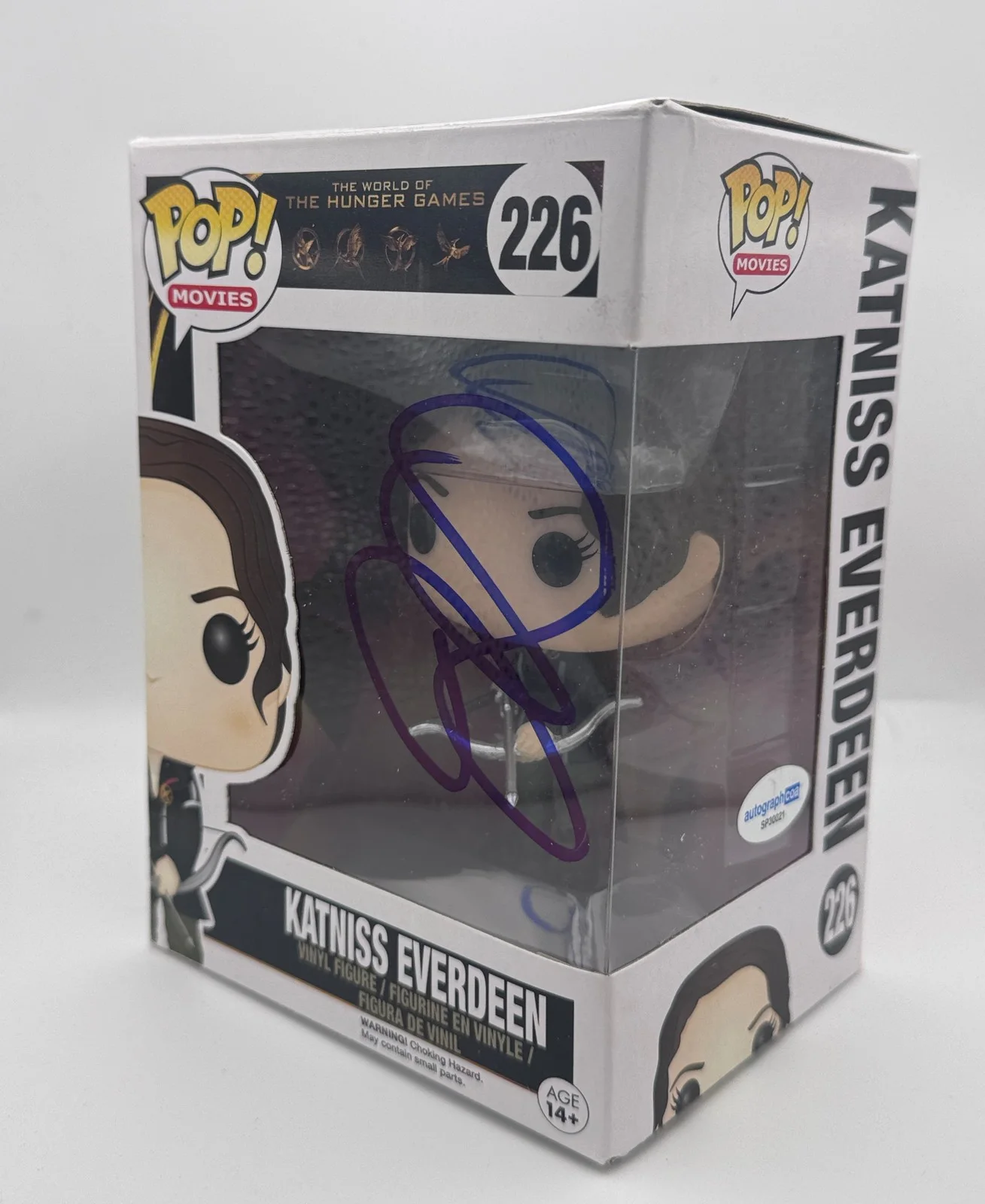Jennifer Lawrence — Jennifer Lawrence "Hunger Games" SIGNED 'Katniss Everdeen' 226 Funko Pop ACOA, image 2