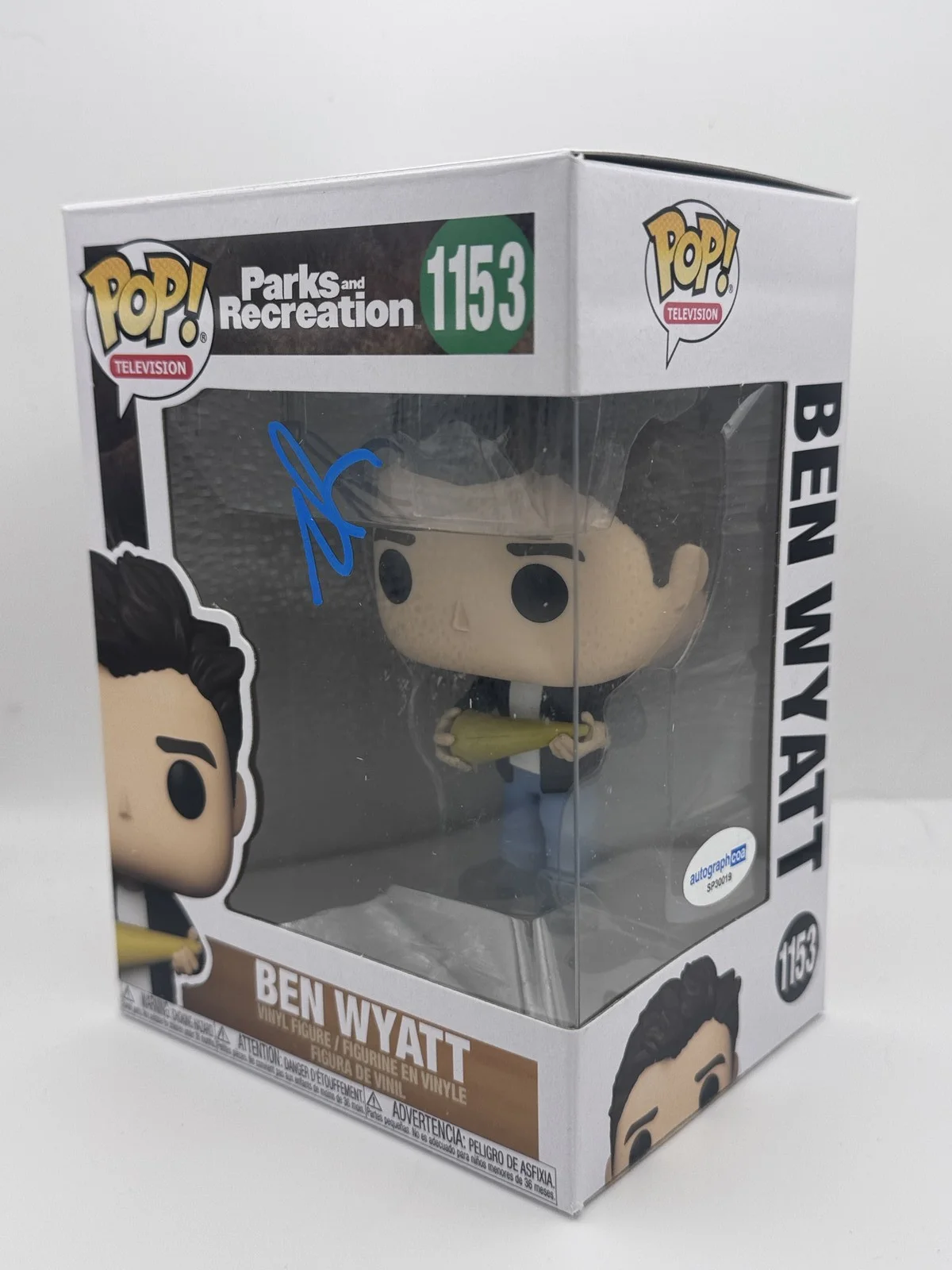 Adam Scott — Adam Scott "Parks and Recreation" AUTOGRAPH Signed 'Ben Wyatt' Funko Pop ACOA, image 2