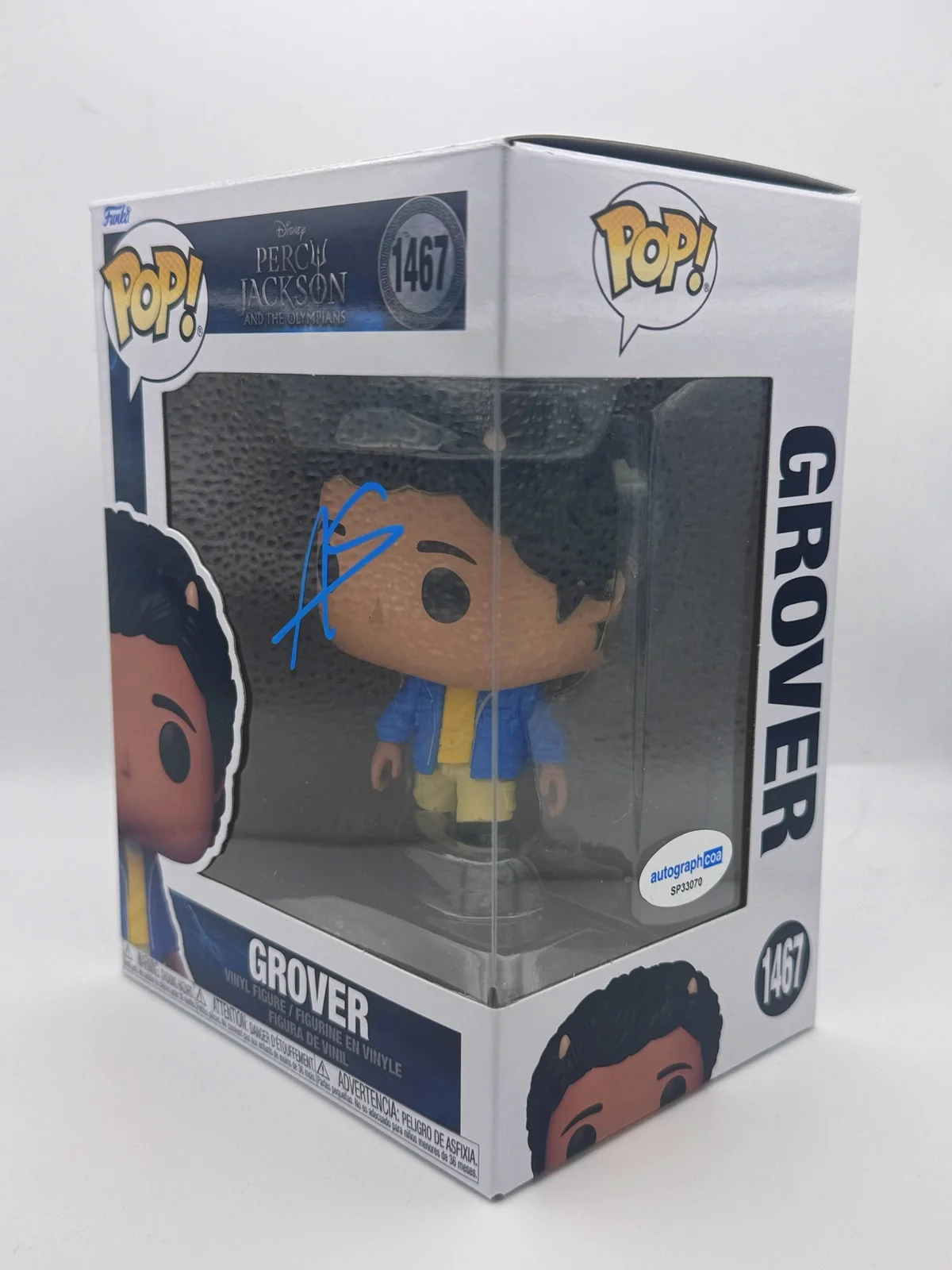 Aryan Simhadri — Aryan Simhadri "Percy Jackson" AUTOGRAPH Signed 'Grover' 1467 Funko Pop B ACOA, изображение 2