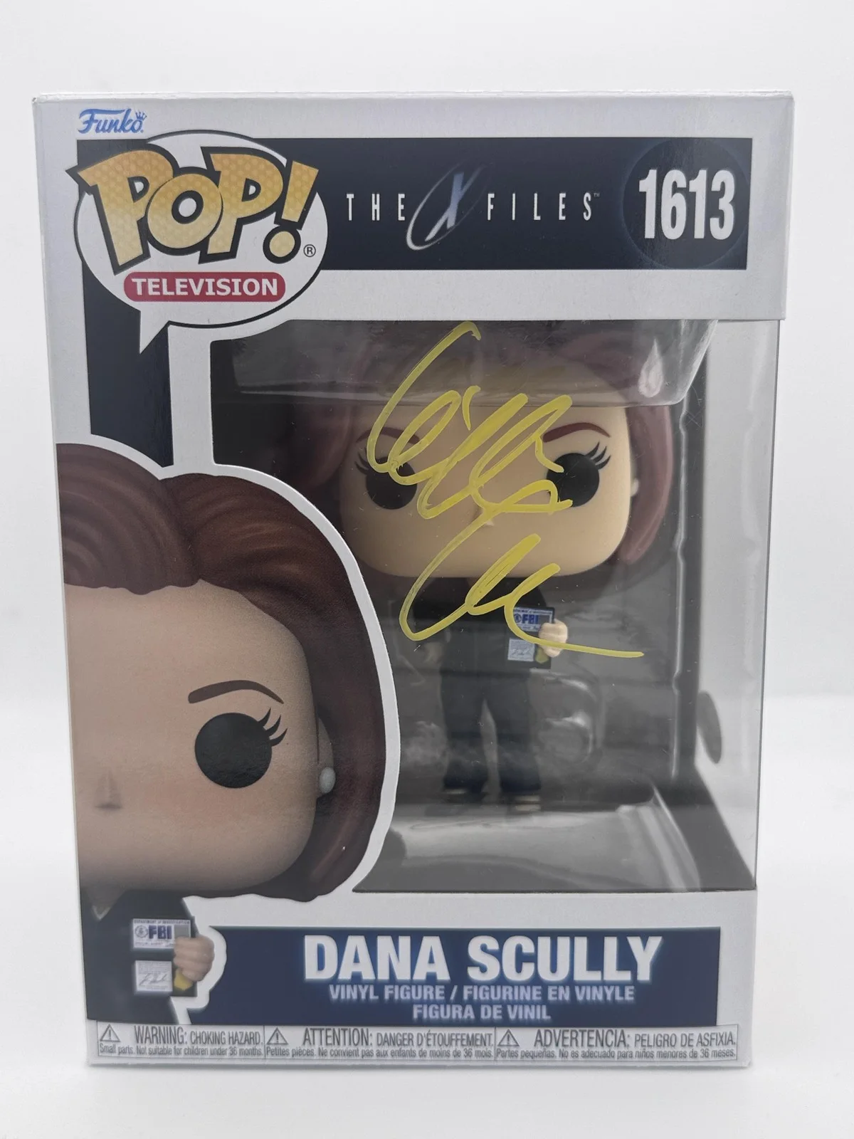 Gillian Anderson — Gillian Anderson "The X-Files" AUTOGRAPH Signed 'Dana Scully' Funko Pop ACOA