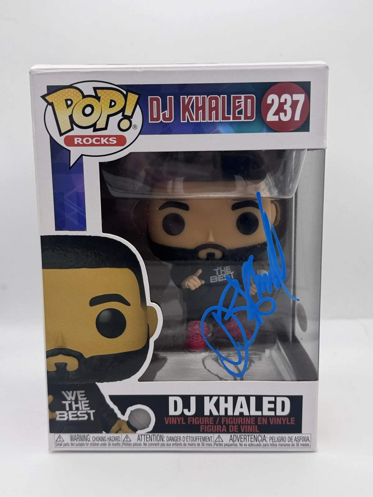 DJ Khaled — DJ Khaled "We the Best" AUTOGRAPH Signed Rocks 237 Funko Pop Vinyl Figure ACOA