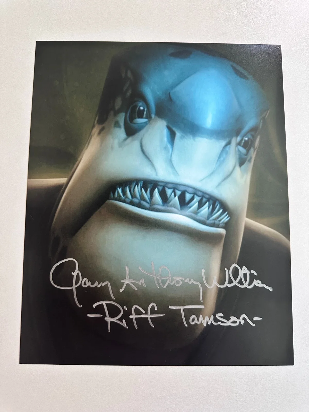 Gary Anthony Williams — Gary Anthony Williams Signed 8x10 Star Wars The Clone Wars Riff Tamson Autograph