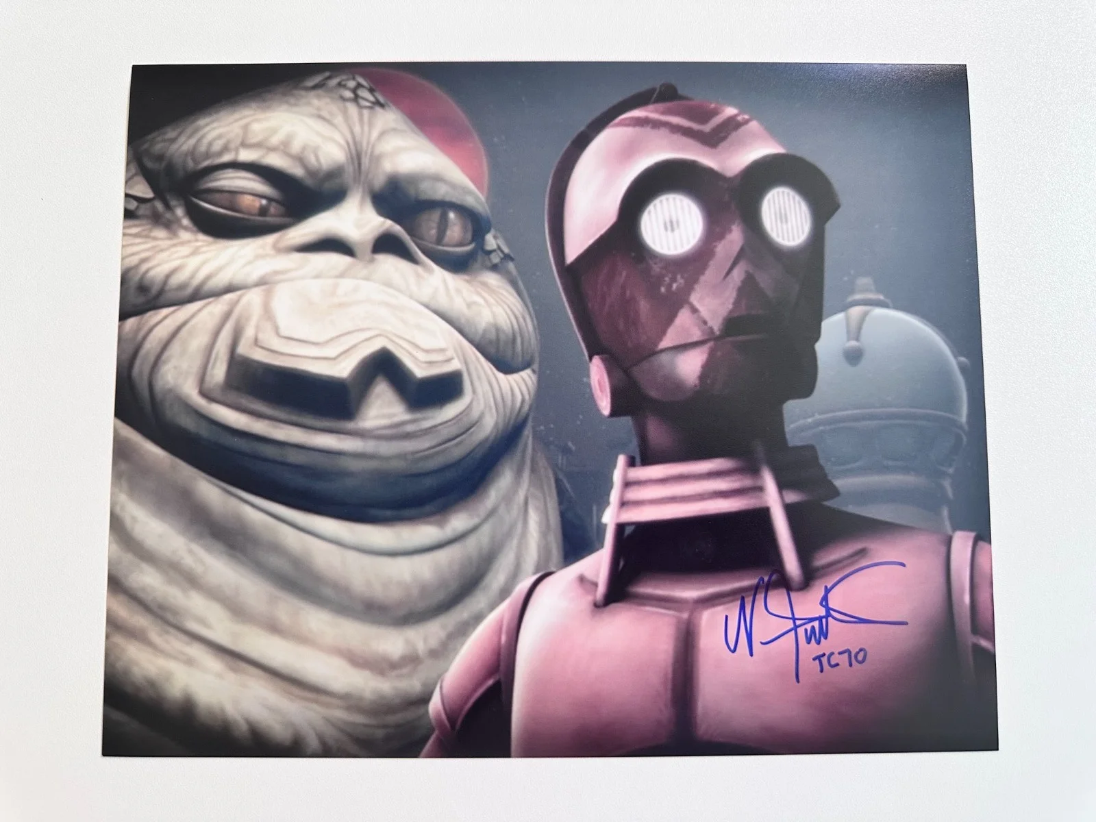 Nika Futterman — Nika Futterman Signed 8x10 Star Wars: The Clone Wars TC-70 Droid Autograph