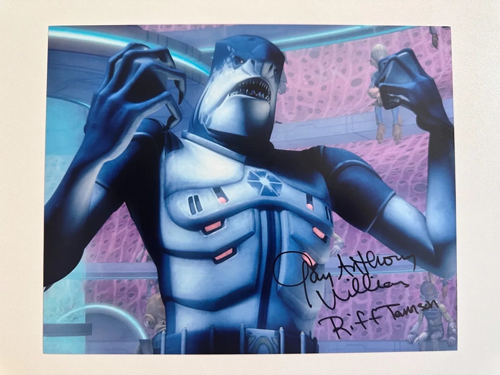 Gary Anthony Williams — Gary Anthony Williams Signed 8x10 Star Wars The Clone Wars Riff Tamson Autograph