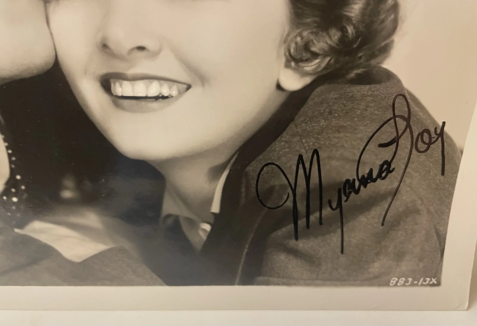 Myrna Loy — B&W Photo Spencer Tracy & Myrna Loy - Autographed by Myrna, изображение 2