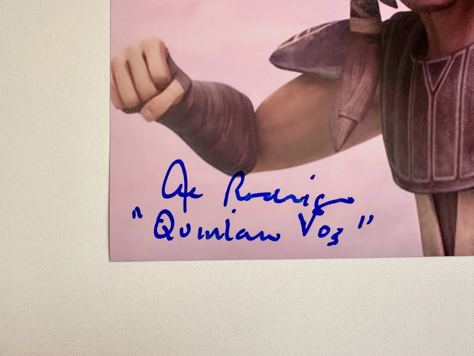 Al Rodrigo — Al Rodrigo Signed 8x10 Star Wars: The Clone Wars Jedi Quinlan Vos Autograph, image 5