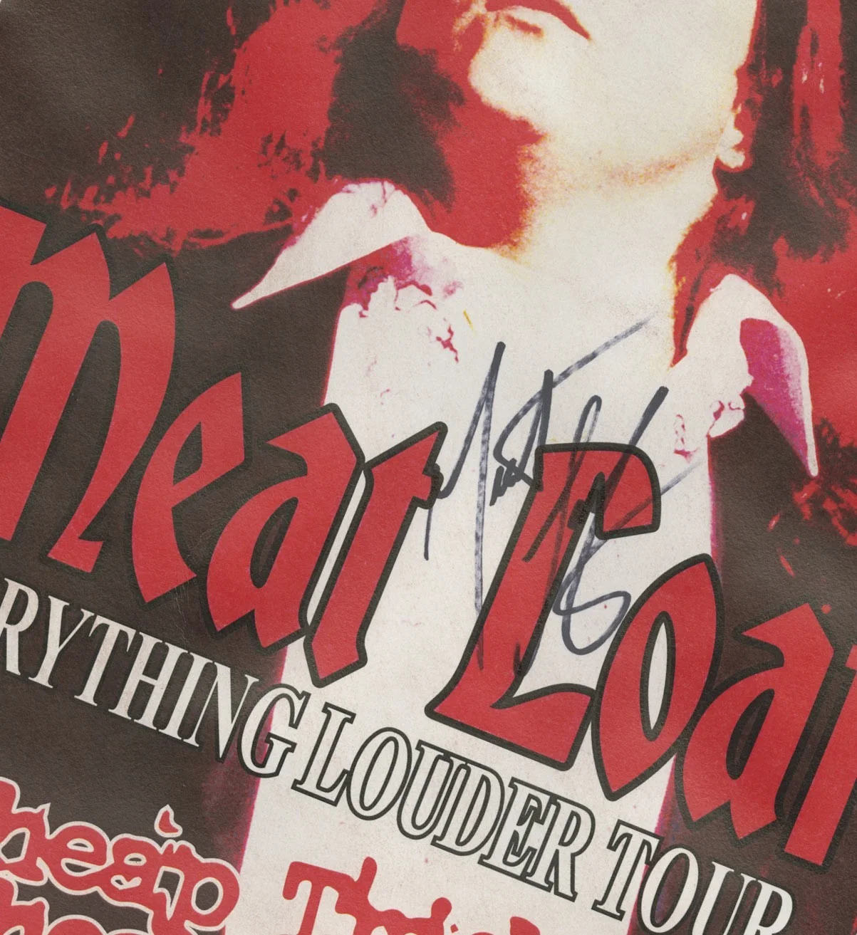 Meat Loaf autographed gig poster, image 2