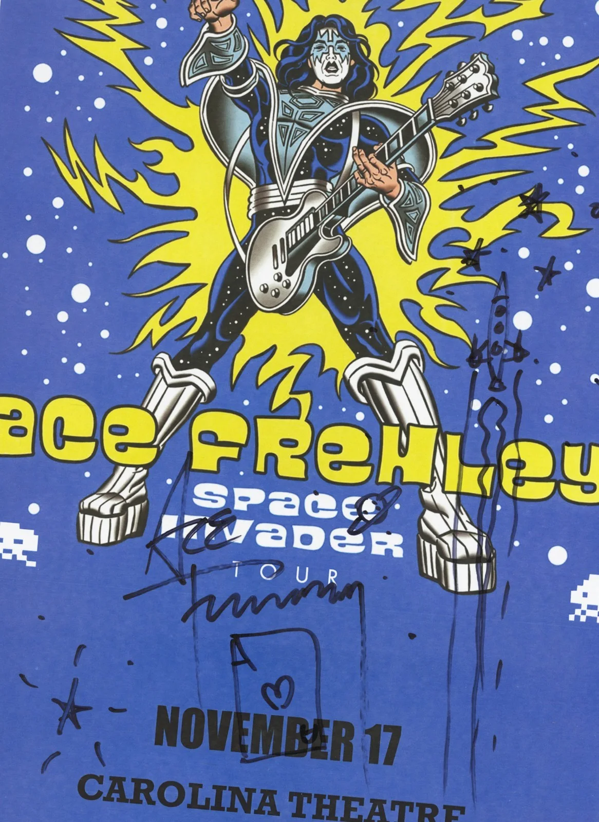 Ace Frehley autographed gig poster KISS 'New York Groove', изображение 2