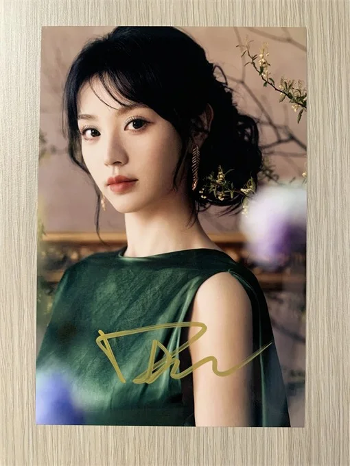 6" 田曦薇/ Vivian Hand Signed Autographed Photo Autographs Collection Original, image 4