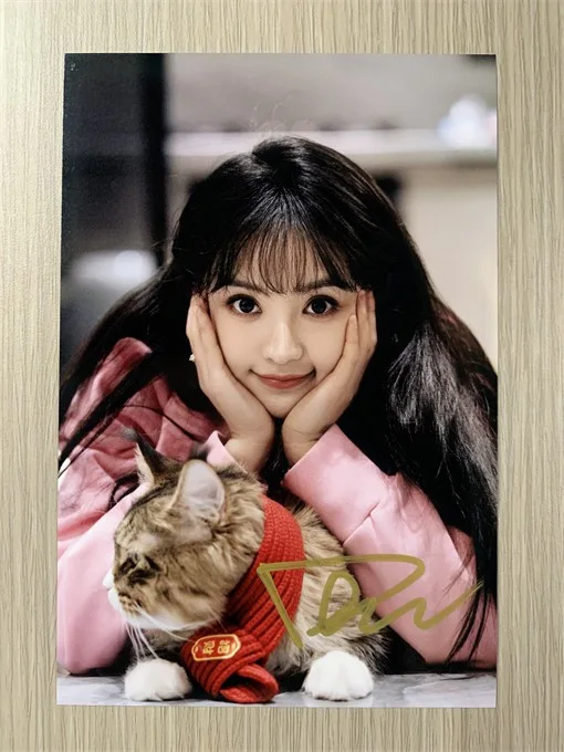 6" 田曦薇/ Vivian Hand Signed Autographed Photo Autographs Collection Original, image 5