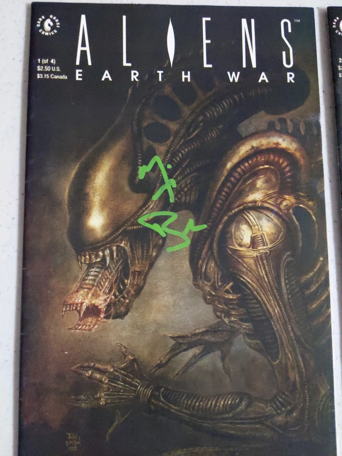Michael Biehn — MICHAEL BIEHN Signed ALIENS Earth War Comic Book Set of 4 Autograph Hicks BAS QR, изображение 2