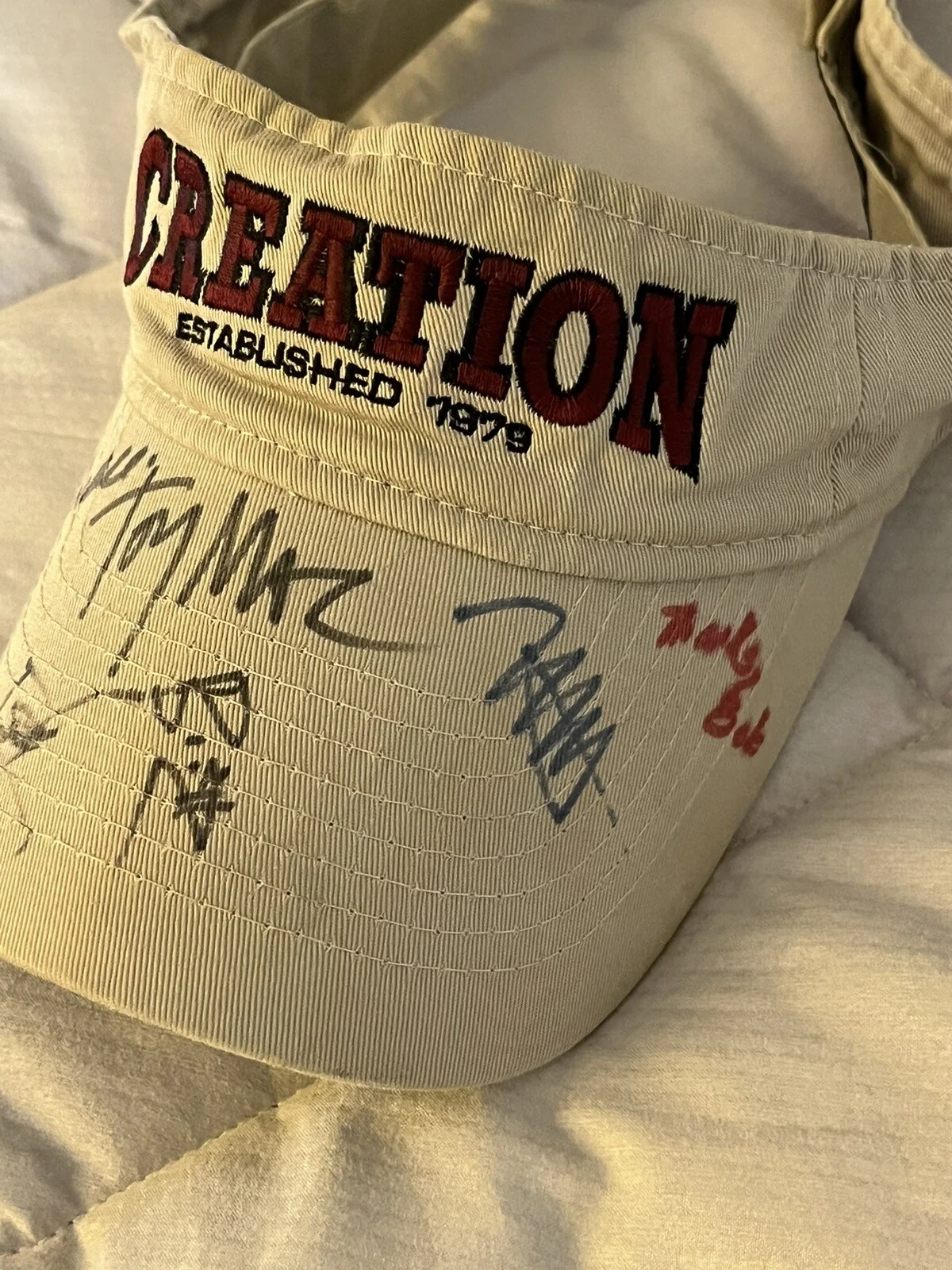 TOBY MAC SIGNED VISOR Hat CHRISTIAN RAPPER AUTOGRAPH AUTHENTIC Creation Festival, image 3