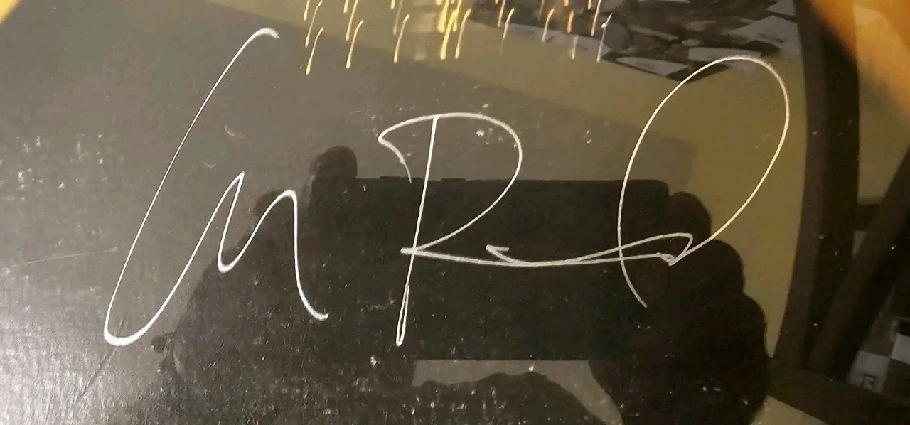 The "Rock N Roll Animal" album signed by Lou Reed, Framed with original ticket, изображение 3