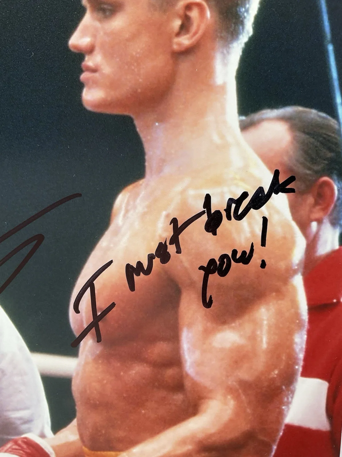 Dolph Lundgren — Dolph Lundgren signed photo BAS Rocky signed 11x14 Soviet Drago Inscription USSR, image 3