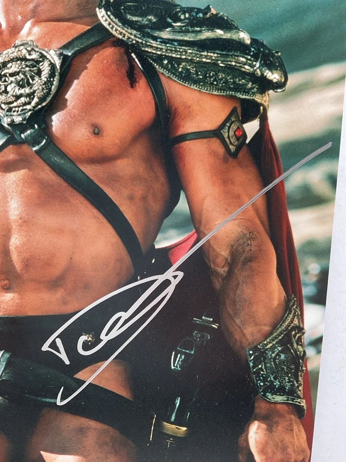 Dolph Lundgren — Dolph Lundgren signed 11x14 Masters of the Universe signed 11x14 He-Man SWAU, изображение 2