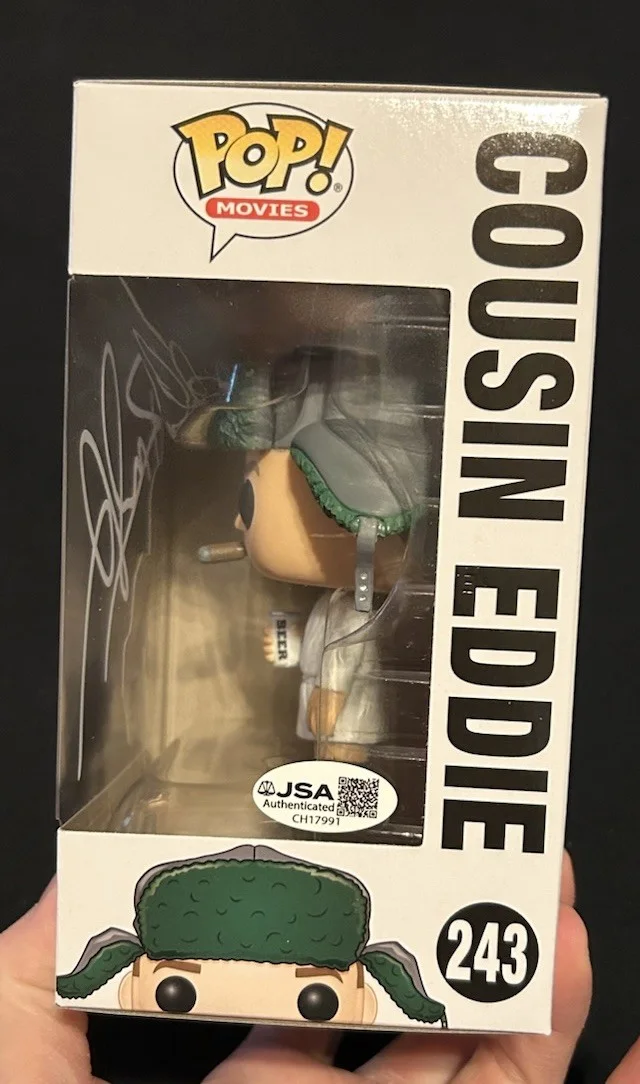 Randy Quaid Christmas Vacation "Cousin Eddie" Signed Funko Pop JSA COA Autograph, image 4