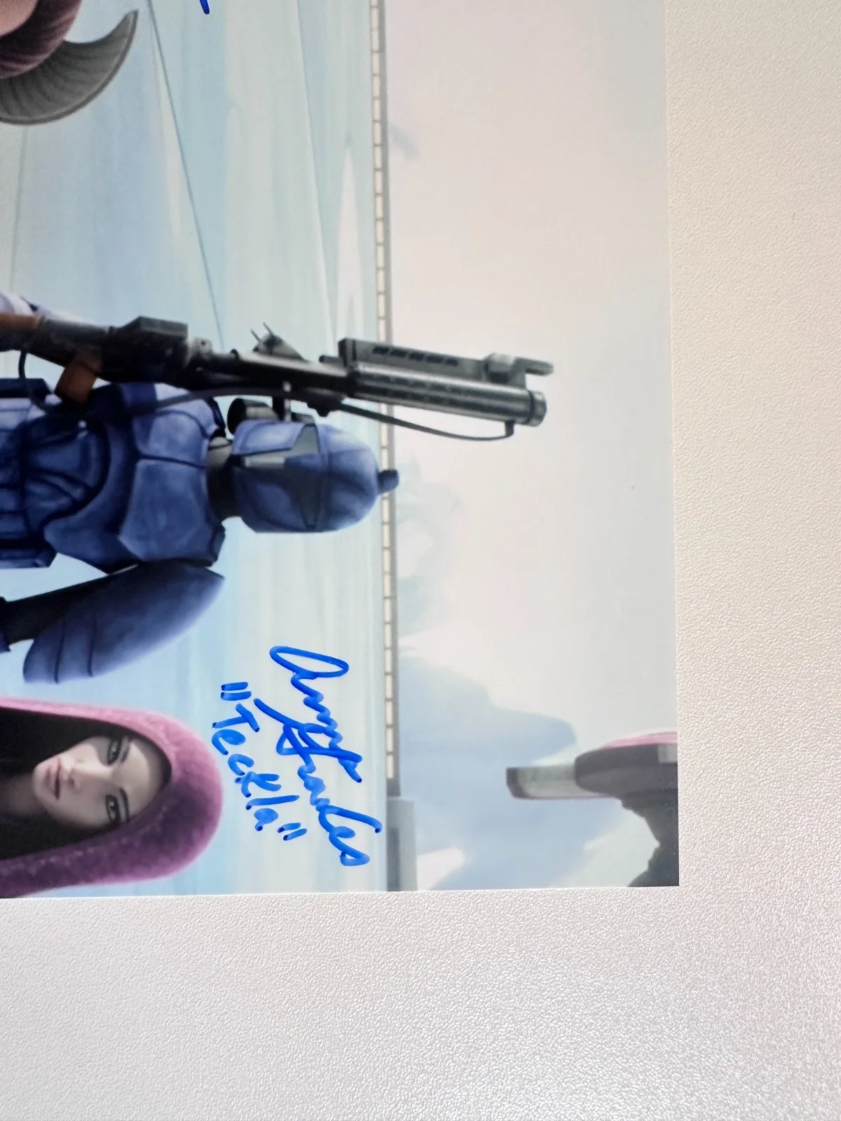 Catherine Taber — Dual-Signed 8x10 Star Wars: The Clone Wars Padme & Teckla (Handmaiden) Autograph, изображение 3