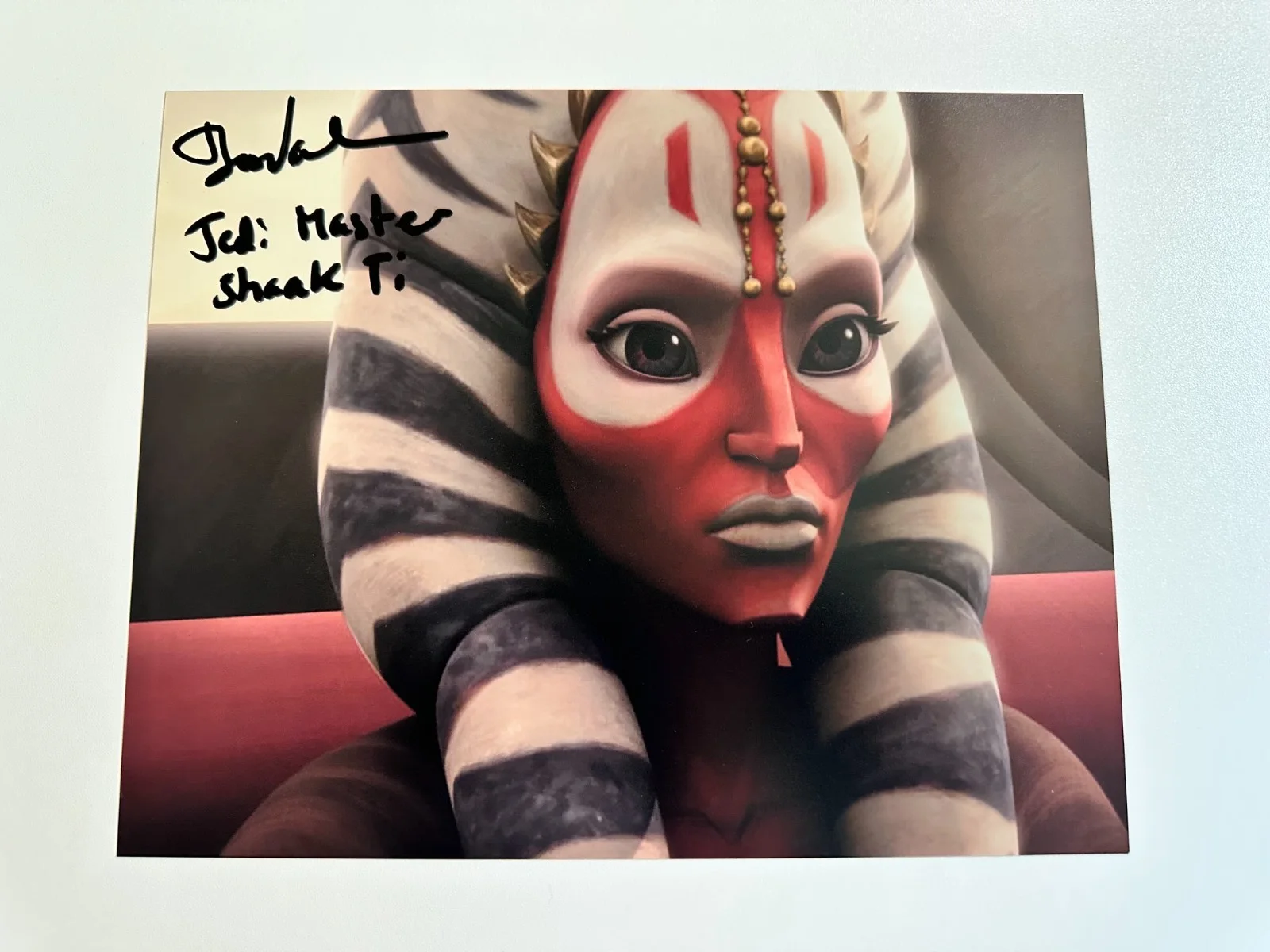 Tasia Valenza — Tasia Valenza Signed 8x10 Star Wars: The Clone Wars Jedi Shaak Ti Autograph
