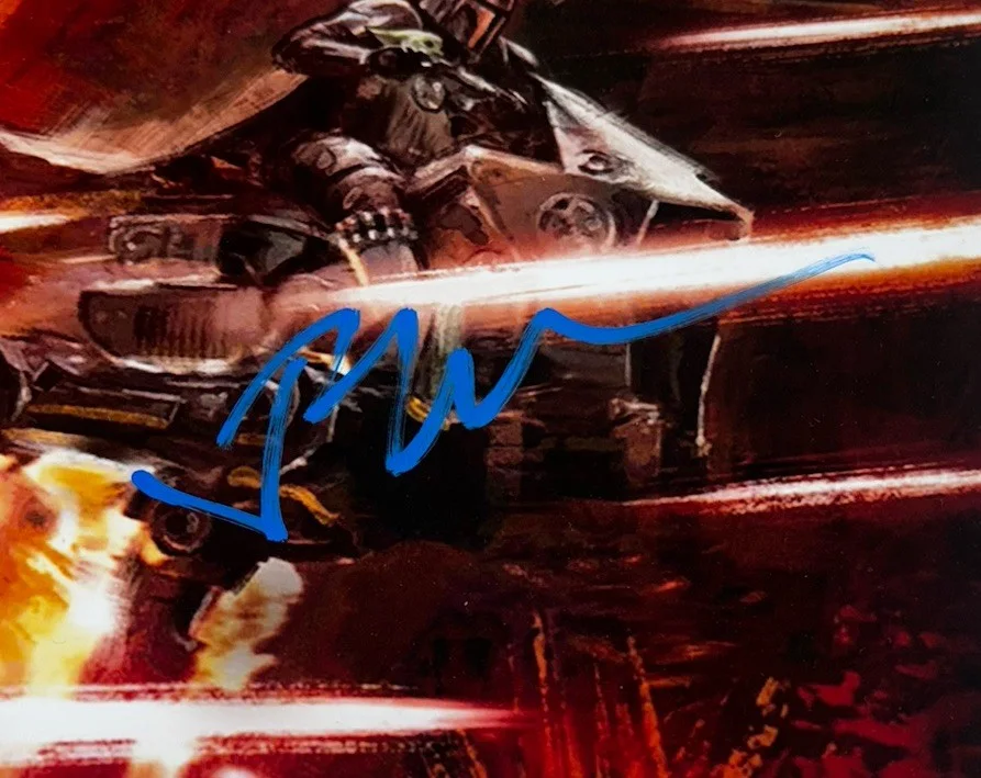 Jon Favreau Signed 12x18 Photo Mandalorian And Grogu Director With Proof, изображение 2
