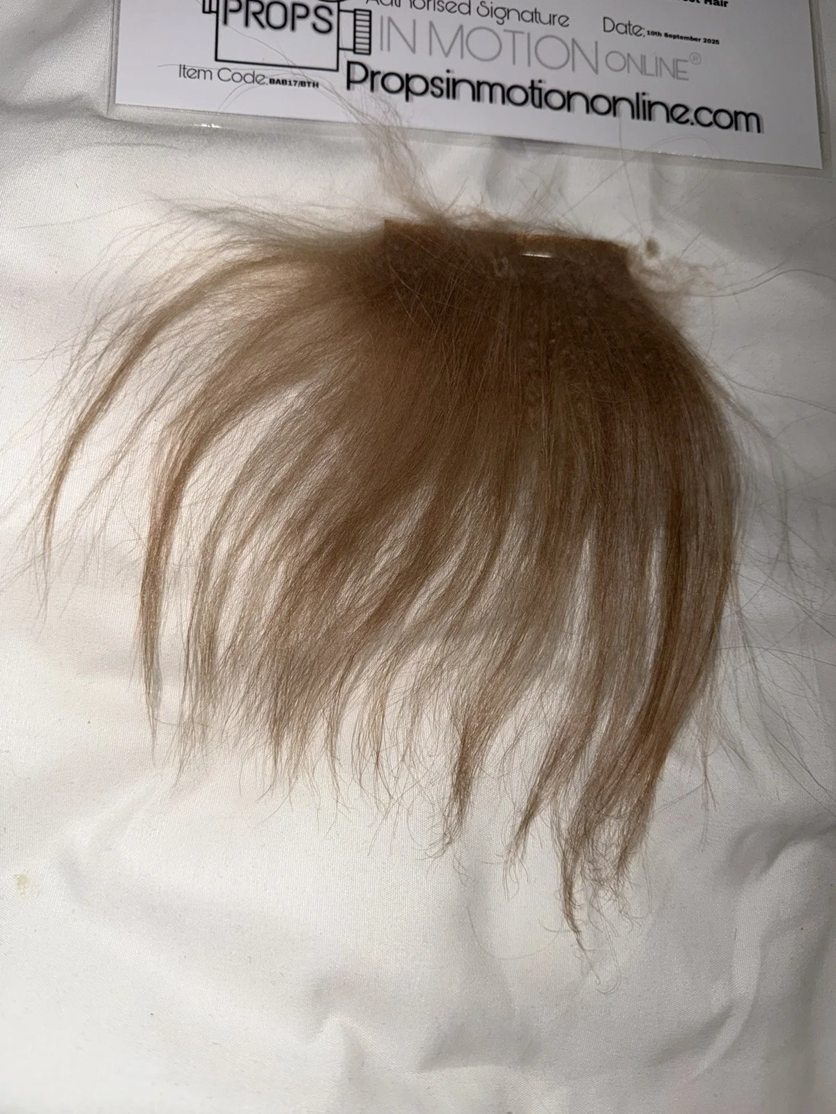 Beauty And The Beast Hair Fur Used Movie Prop Film TV COA Rare Production, изображение 2