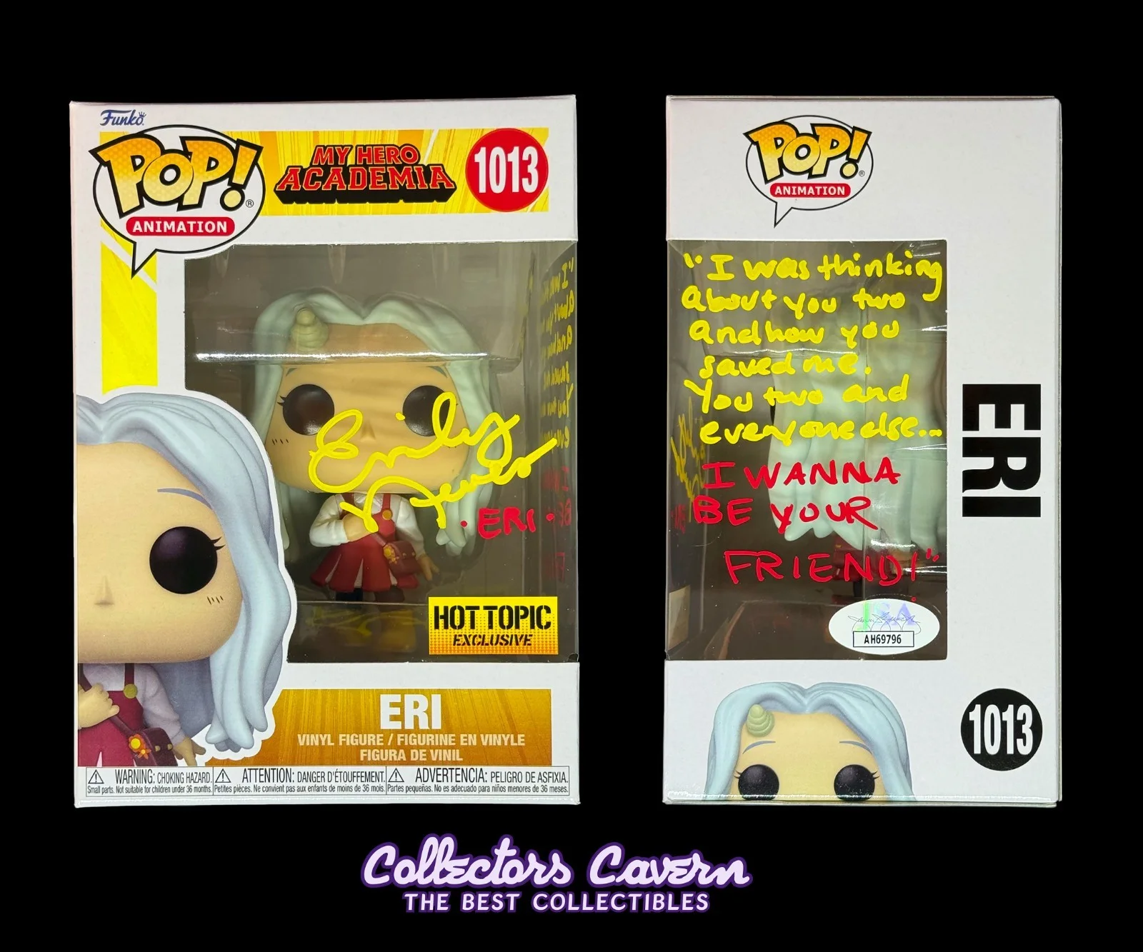 Emily Neves — Emily Neves Signed Funko POP! My Hero Academia - Eri (Hot Topic) - JSA COA