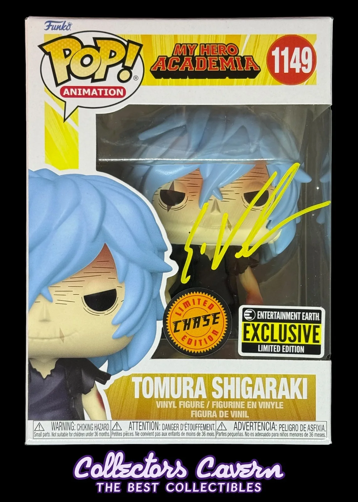 Eric Vale — Eric Vale Signed Funko POP! My Hero Academia - Tomura Shigaraki (Chase) - JSA