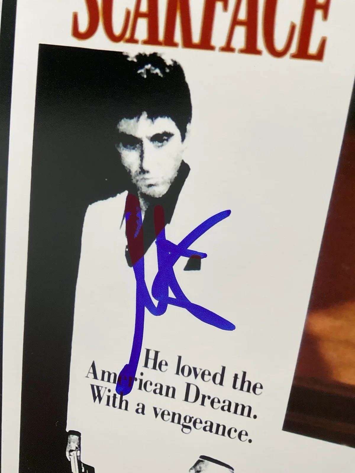 Al Pacino — Al Pacino signed 11x14 SWAU Scarface signed 11x14 Al Pacino autographed photo, изображение 2
