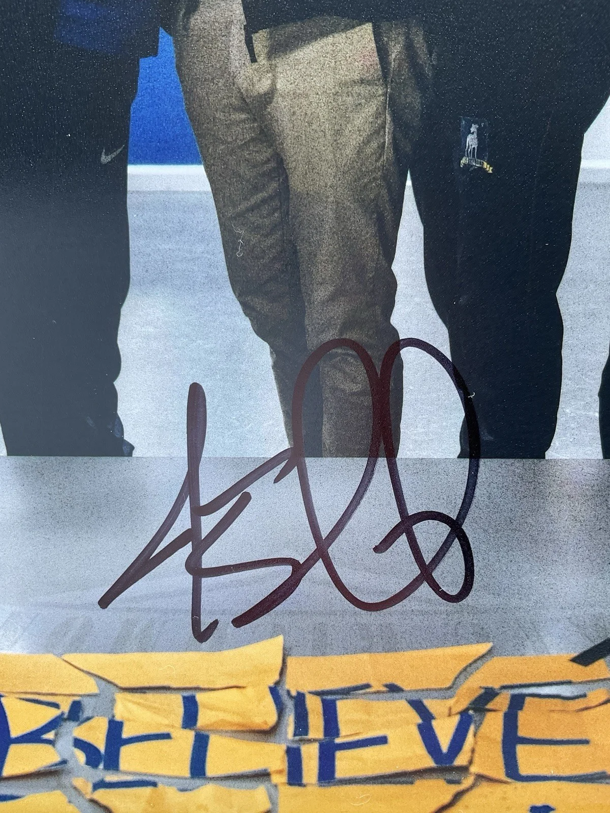 Jason Sudeikis — Jason Sudeikis signed 11x14 Ted Lasso signed 11x14 Soccer auto Believe photo BAS, image 2