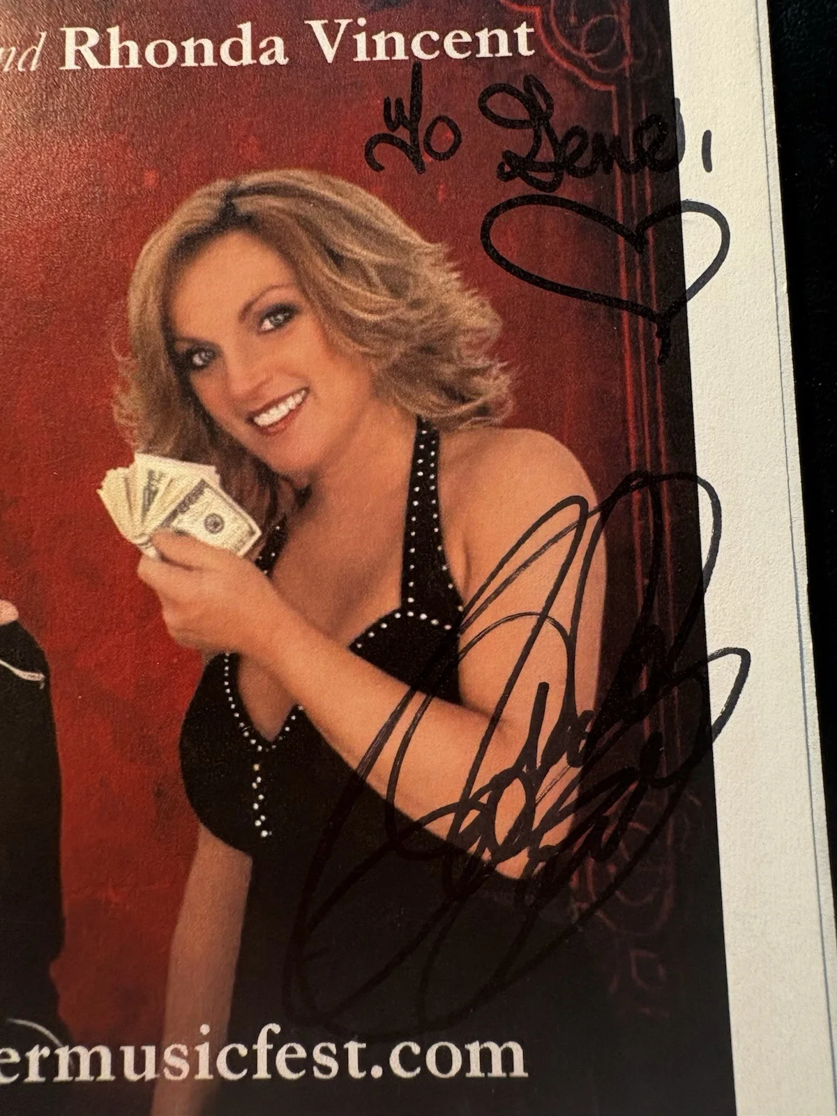 Rhonda Vincent & Gene Watson Signed 2013 Neuse River Music Fest Program, image 4