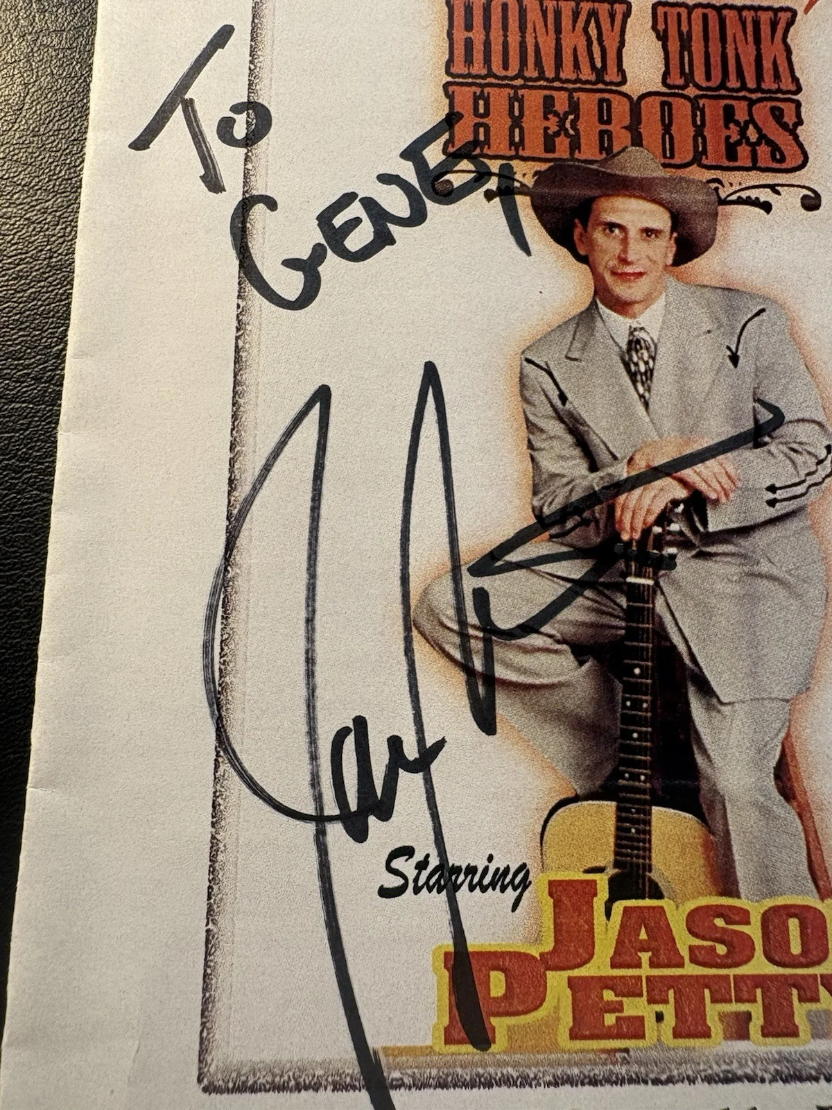Hank & My Honky Tonk Heroes Signed Program Jason Petty Inscribed Country Theatre, image 4