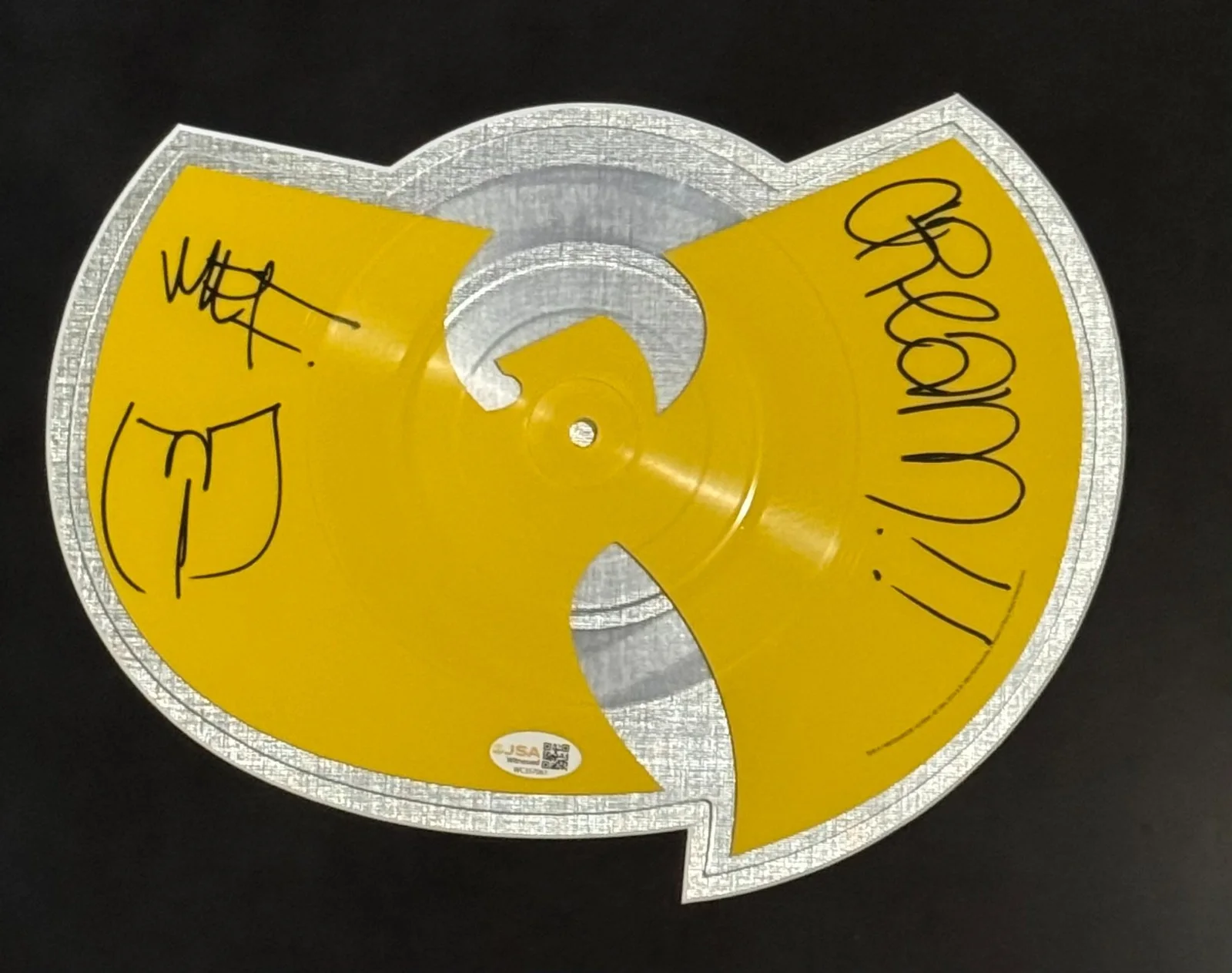 Method Man Wu-Tang Clan Signed Autographed C.R.E.A.M Vinyl w/ Inscriptions RARE, image 2