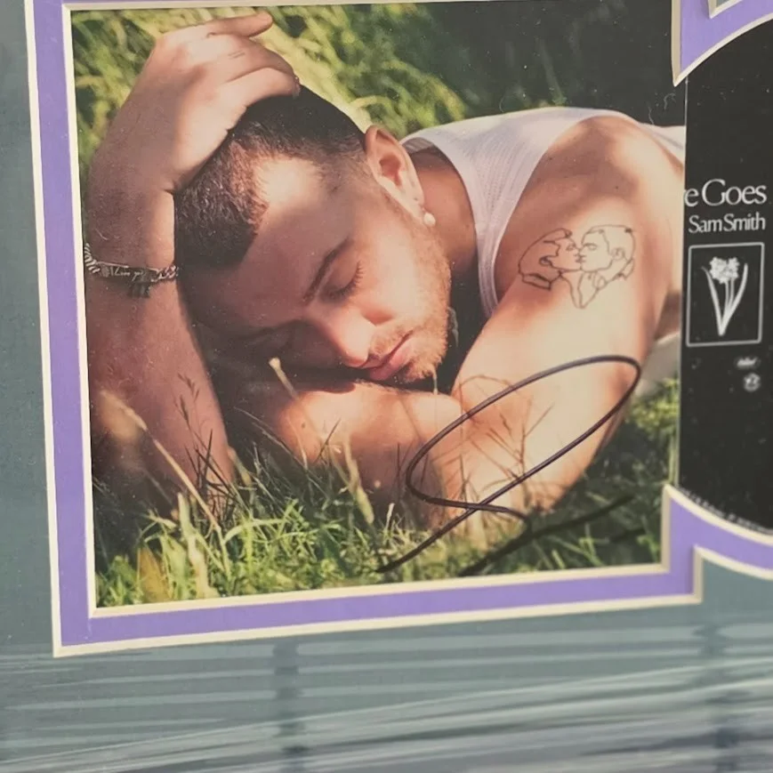 Sam Smith Signed Autographed Love Goes CD Framed Global Authentics COA Framed, image 2