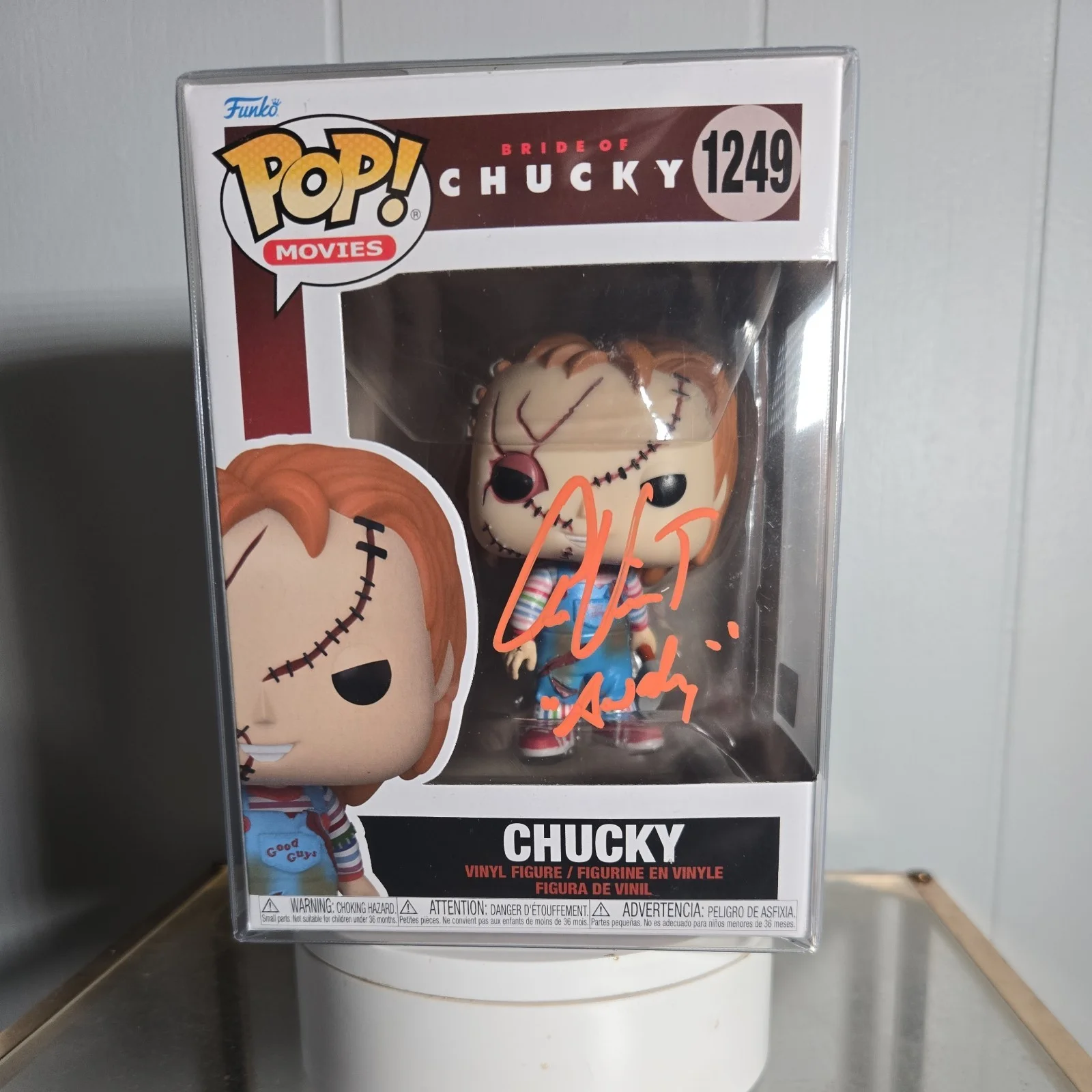 Andy — Funko Pop! Child's Play 2 Chucky #56 Autographed Vinyl Figure Signed by Andy